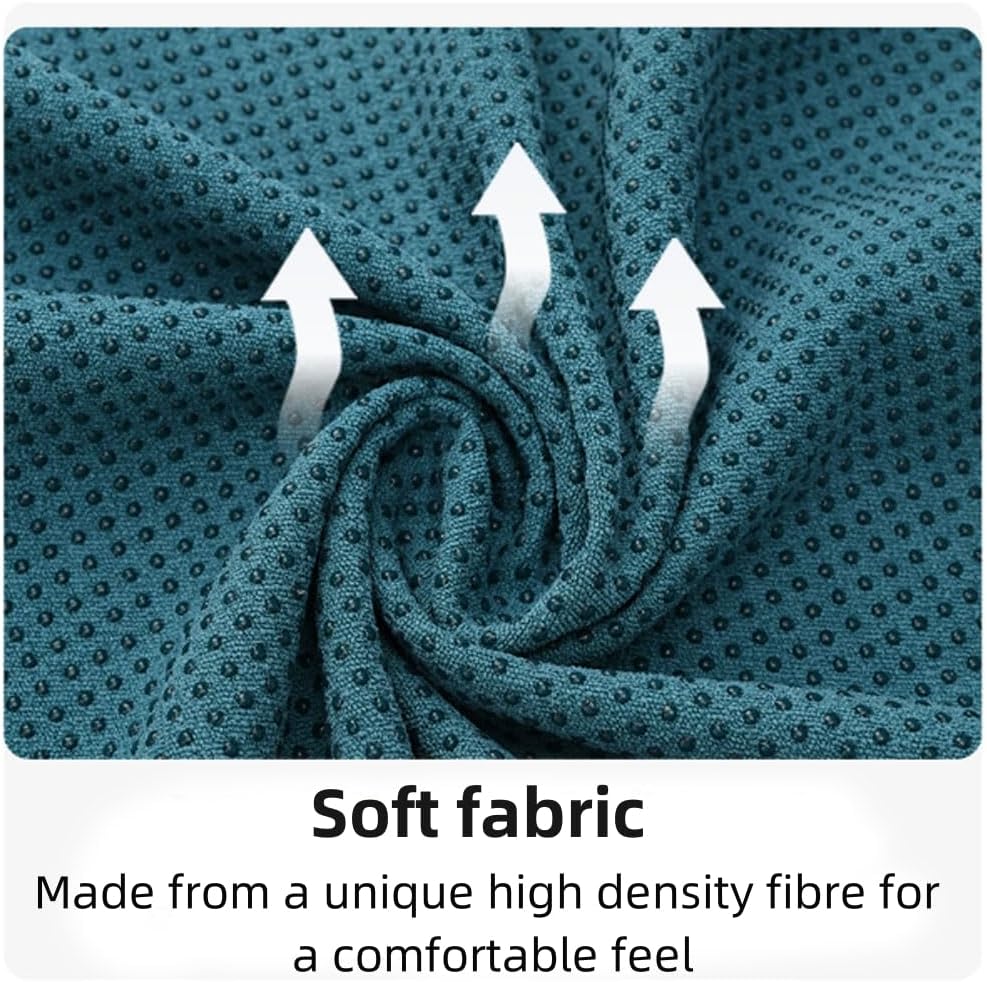 Earth Fitness / Yoga Towel Blue 23"x72" various colours