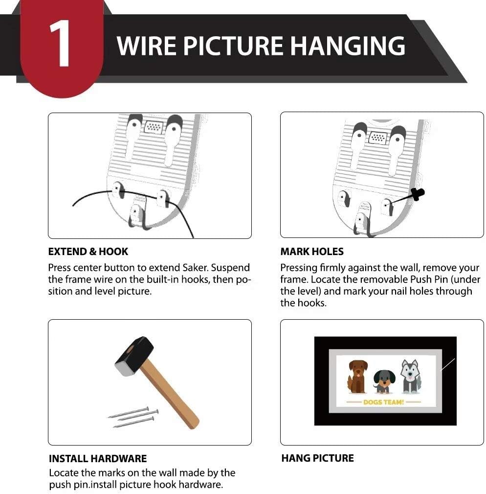 Saker Picture Hanging and Leveling Tool - 85pcs