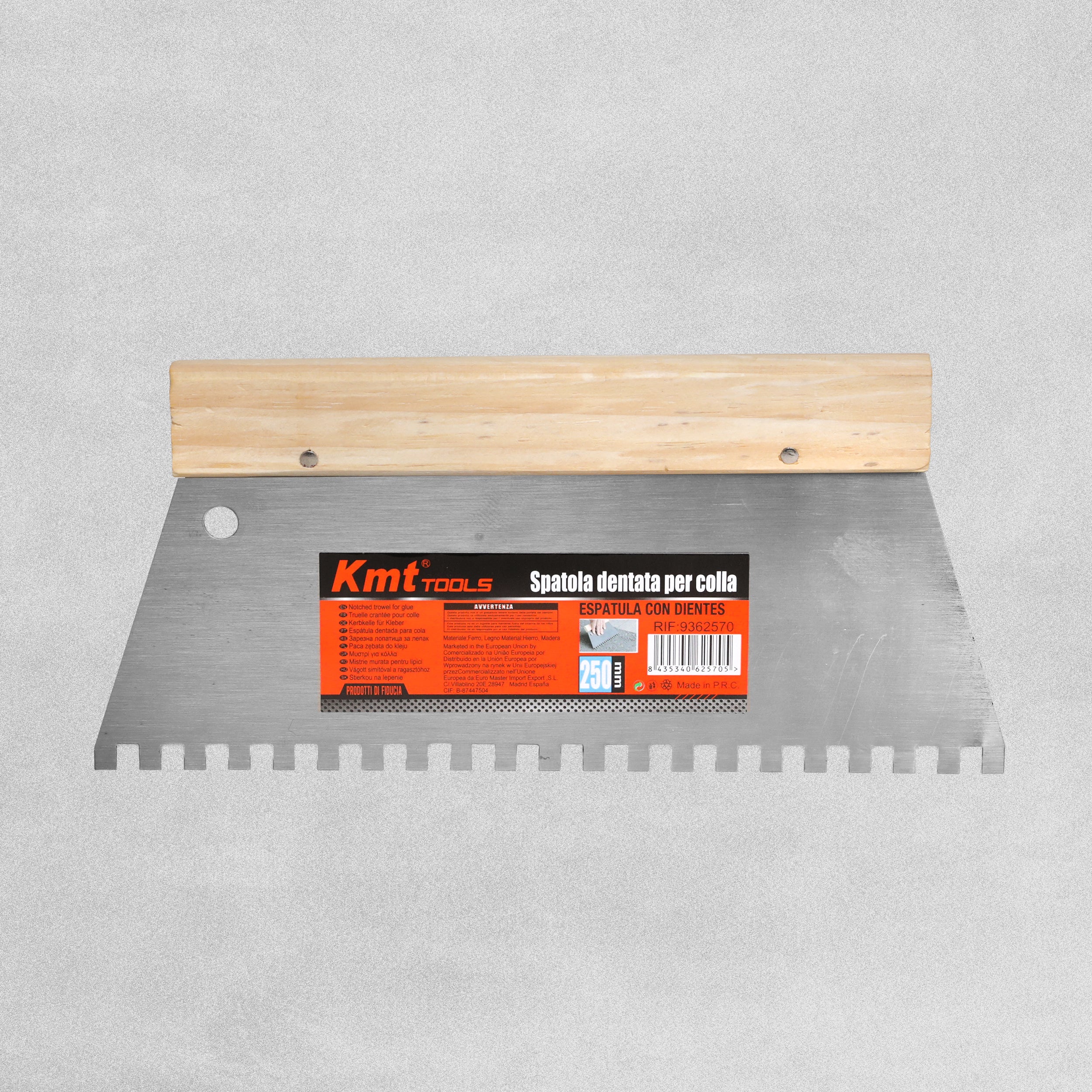 Adhesive Trowel Wooden Handle 250mm