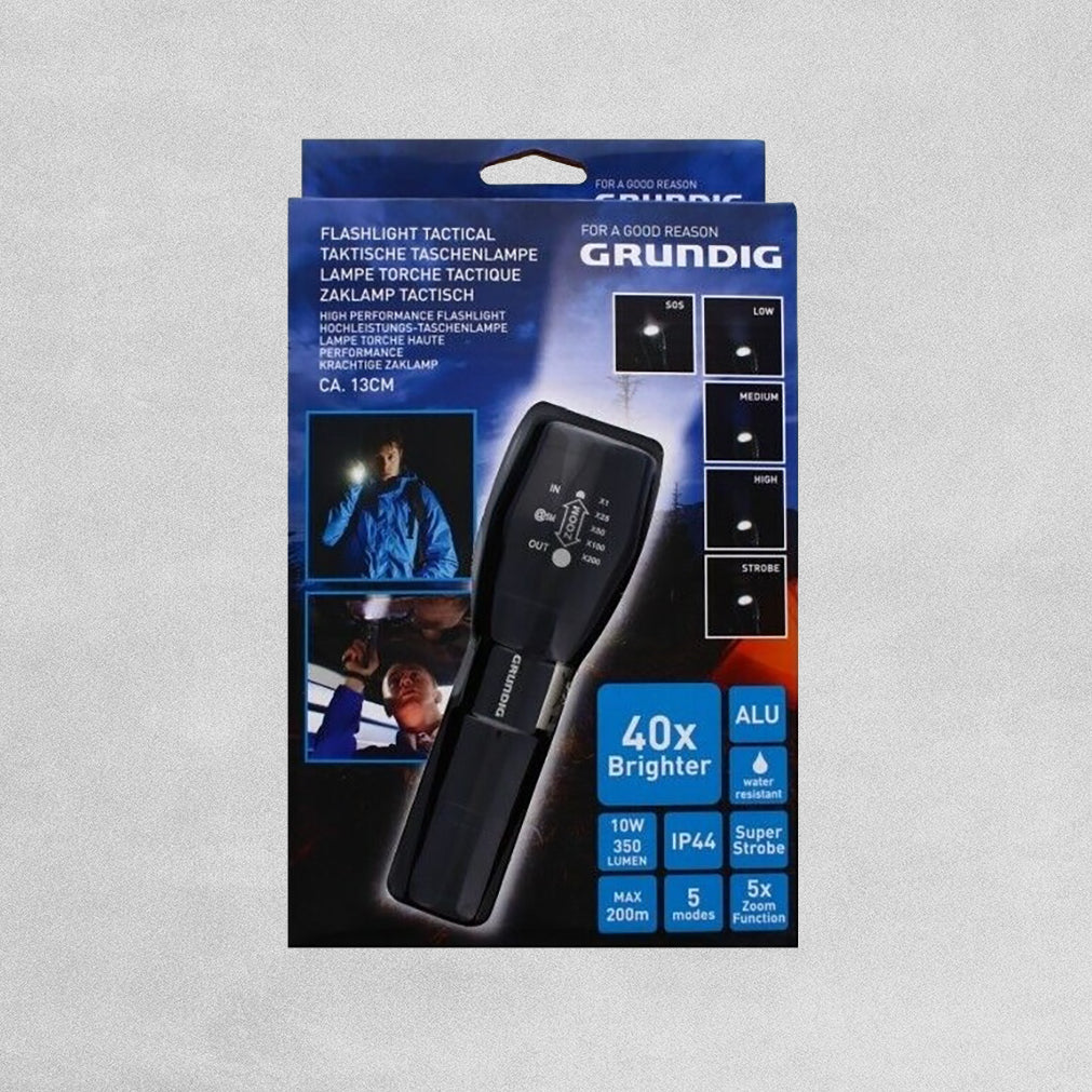 Grundig Led Super Bright Torch 10W 350 Lumen