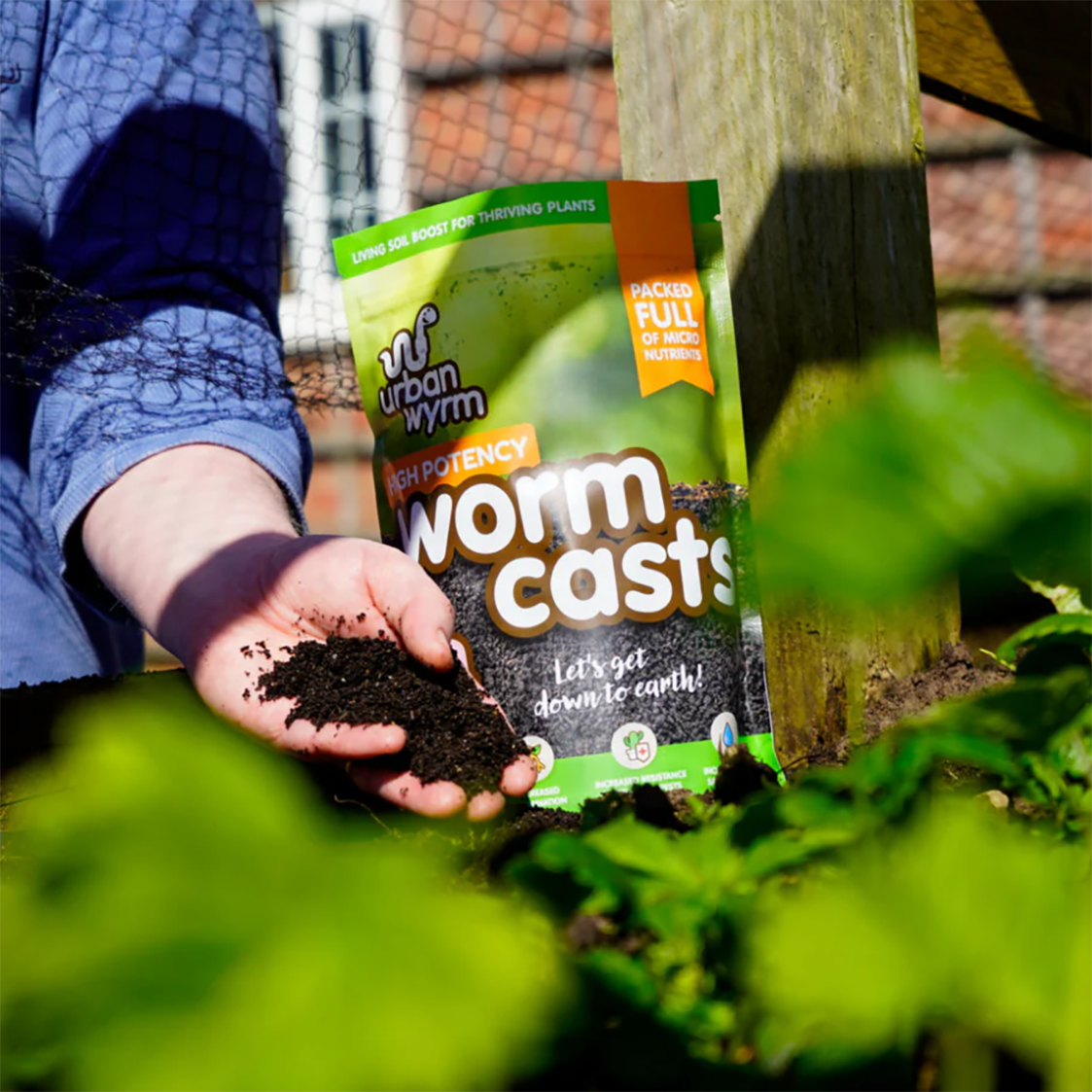 Urban Wyrm High Potency Worm Casts Resealable Carry Pouch 1L