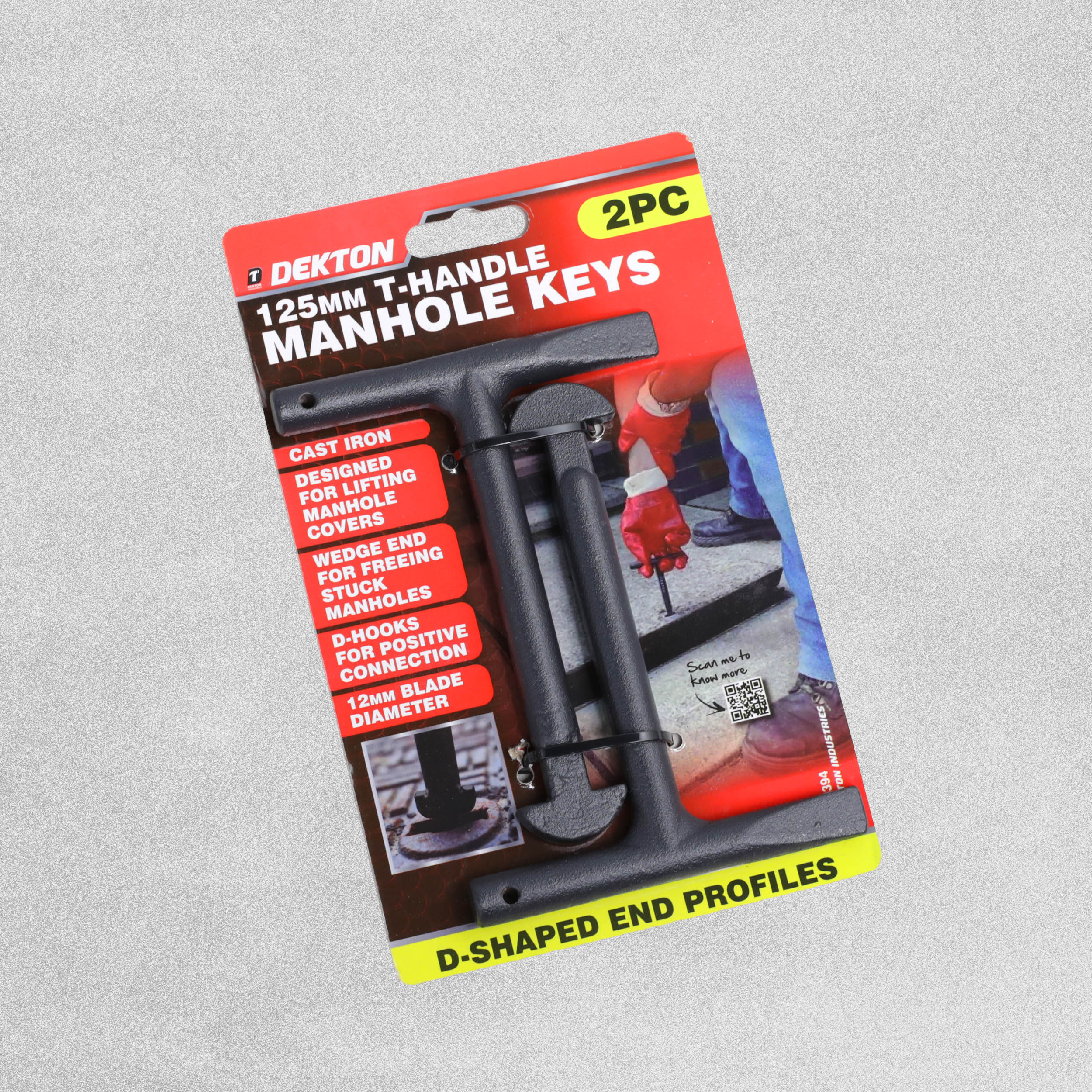 Avron- Dekton 2pc T-Handle Manhole Key Set 125mm