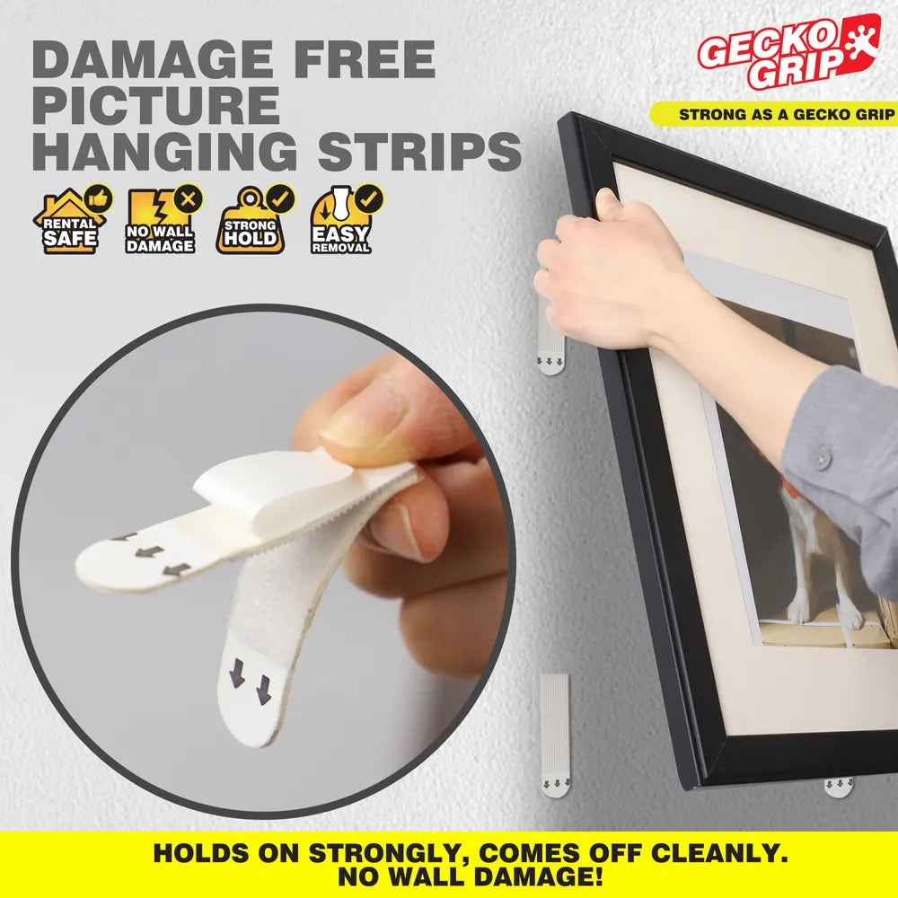 Dekton Geckostix Damage Free Picture Hanging Strips - Various sizes