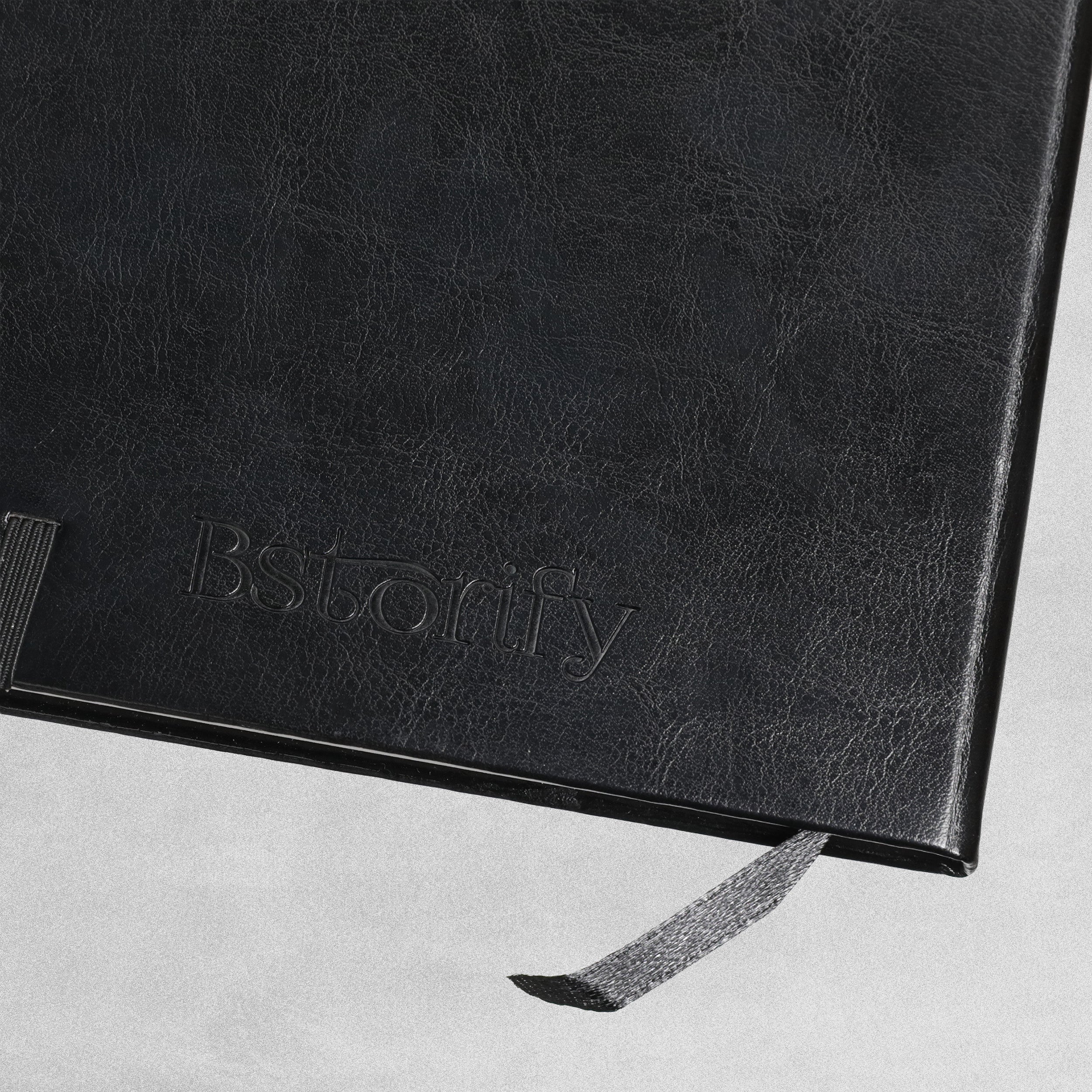 A5 Hard Cover Notebook with Pen Set - Black