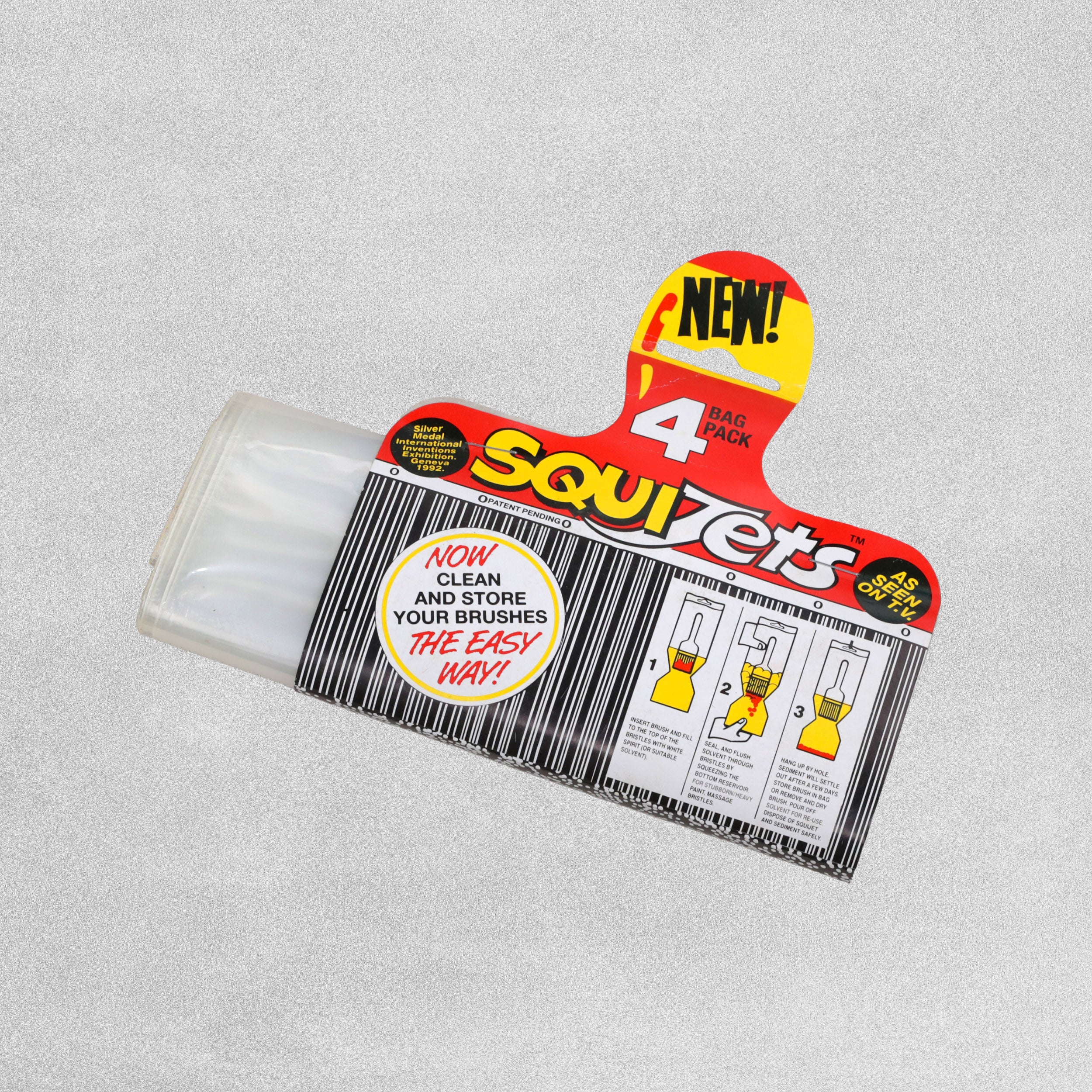 Squijets Paint Brush Cleaner Bag 4pk