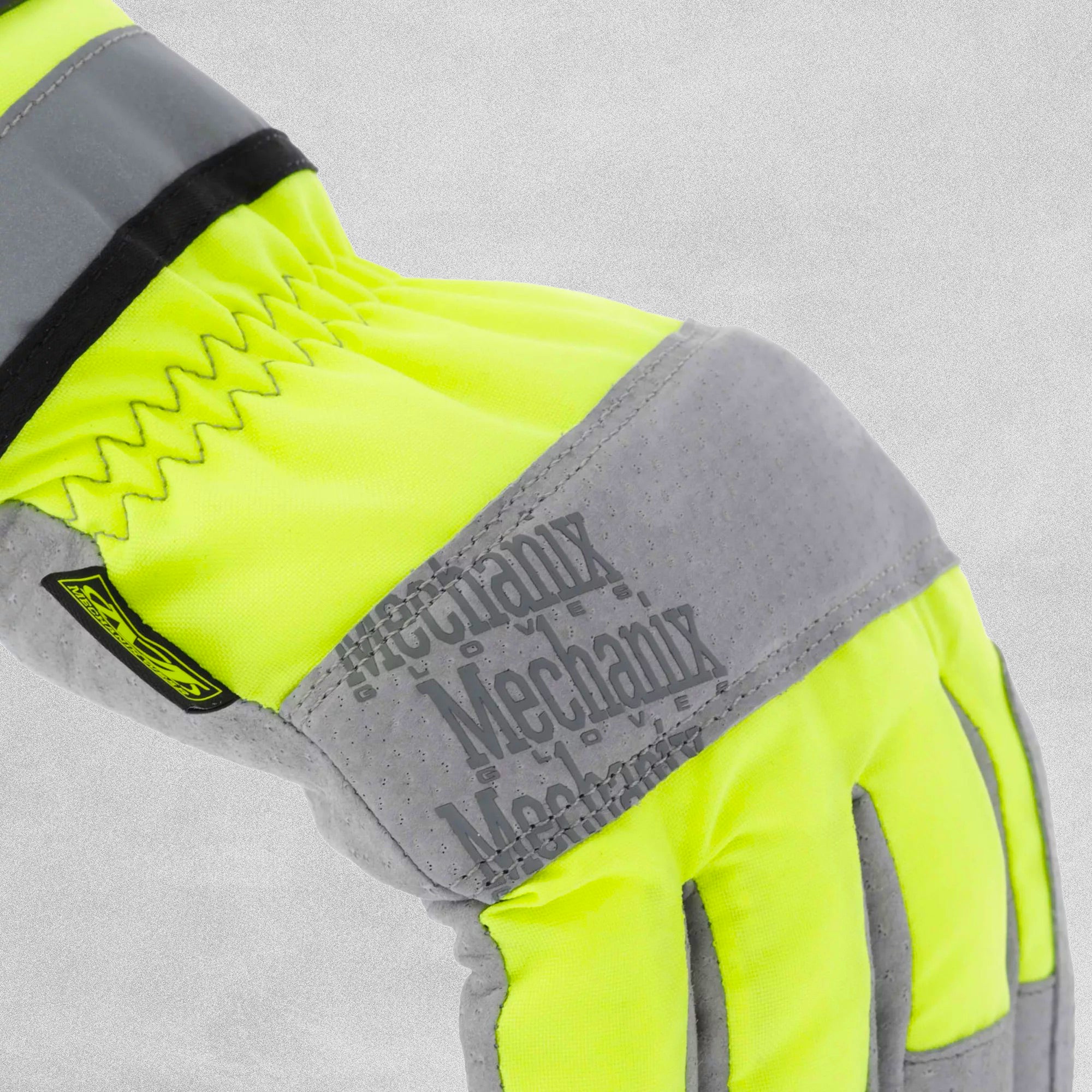 Mechanix Winter Leather Coldwork Gauntlet Hi-Viz various sizes