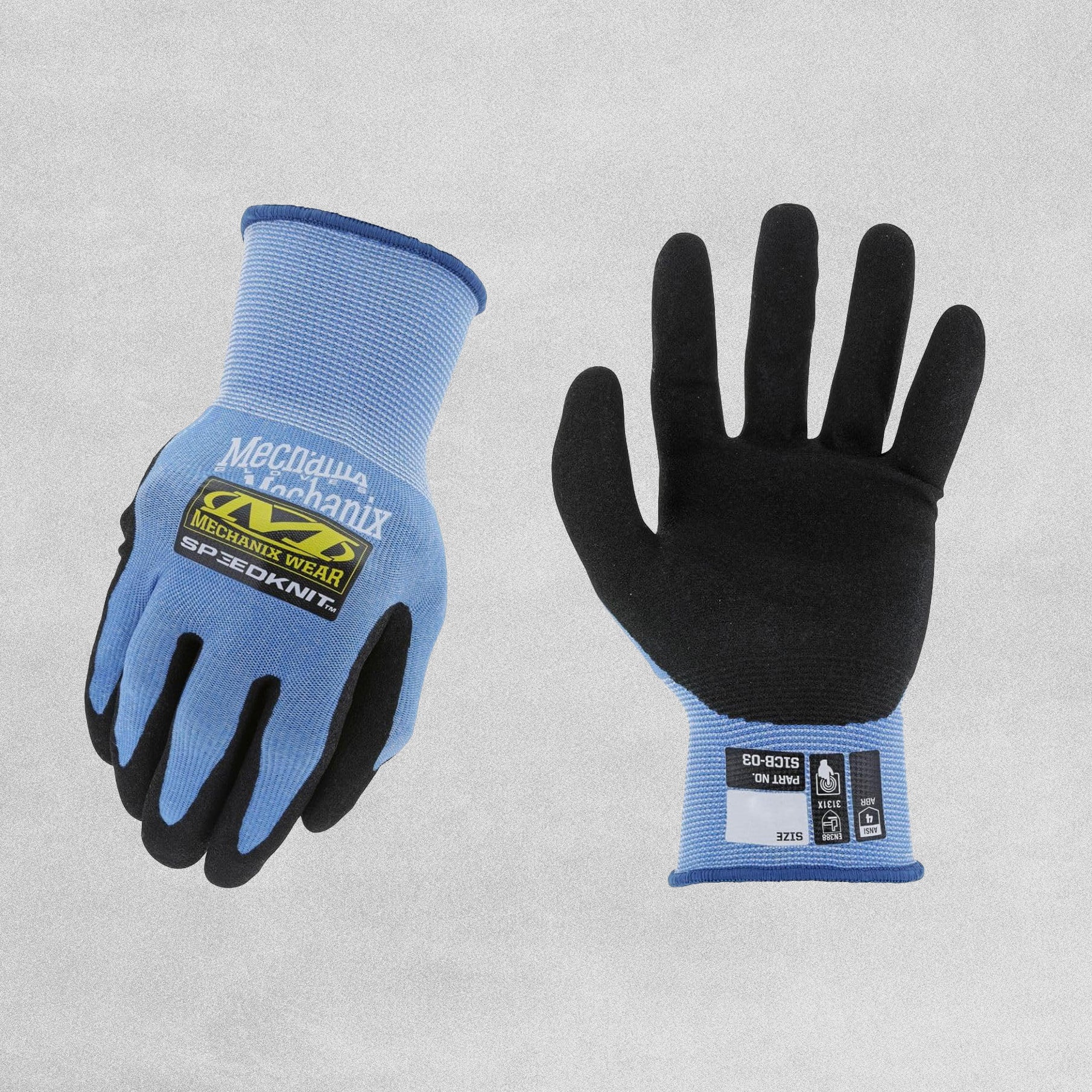 Mechanix Wear SpeedKnit CoolMax Blue Work Gloves - S/M - Touchscreen Capable