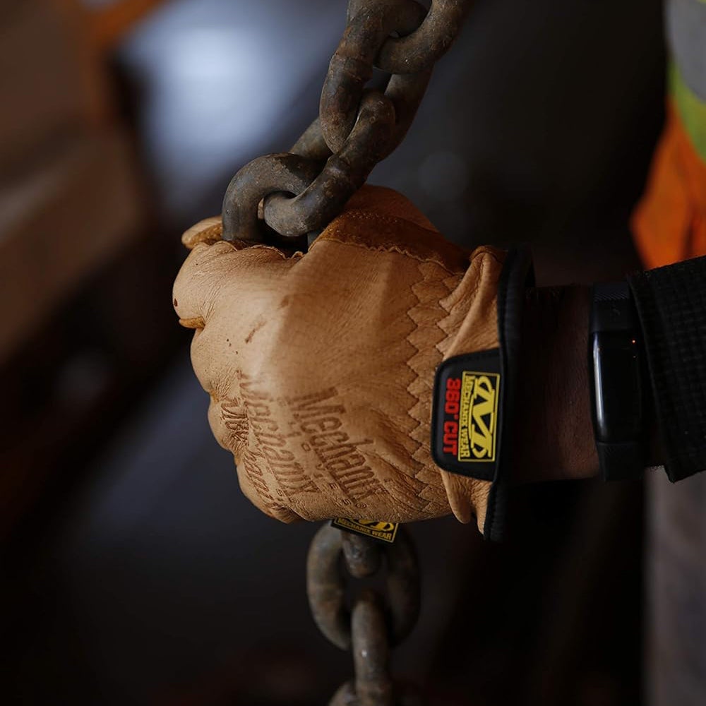 Mechanix Wear DuraHide F9-36 Leather Driver's Gloves - ANSI A9 Cut Resistance - 7/S