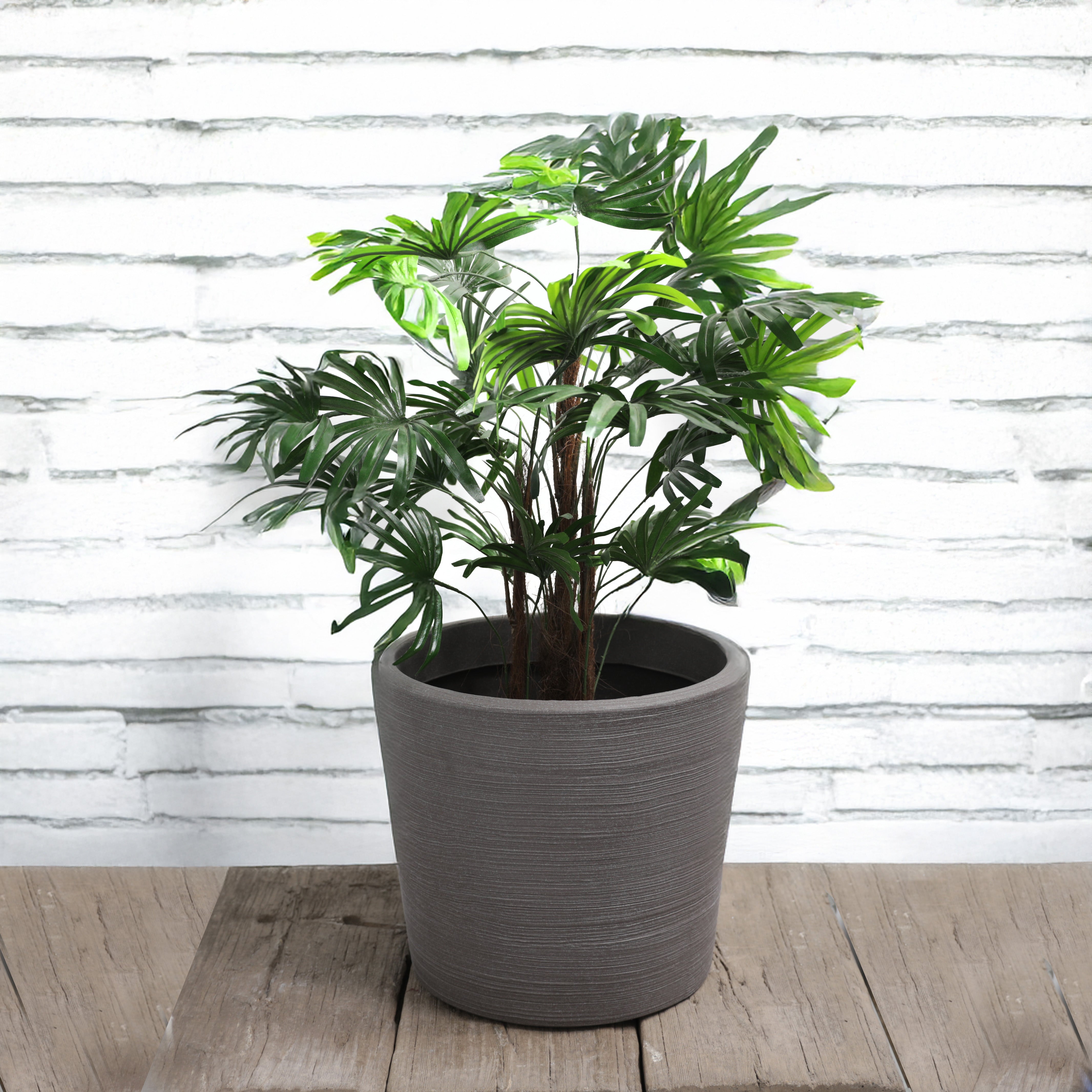 Stewarts Varese Low Planter Brown 40cm / 25 Ltrs