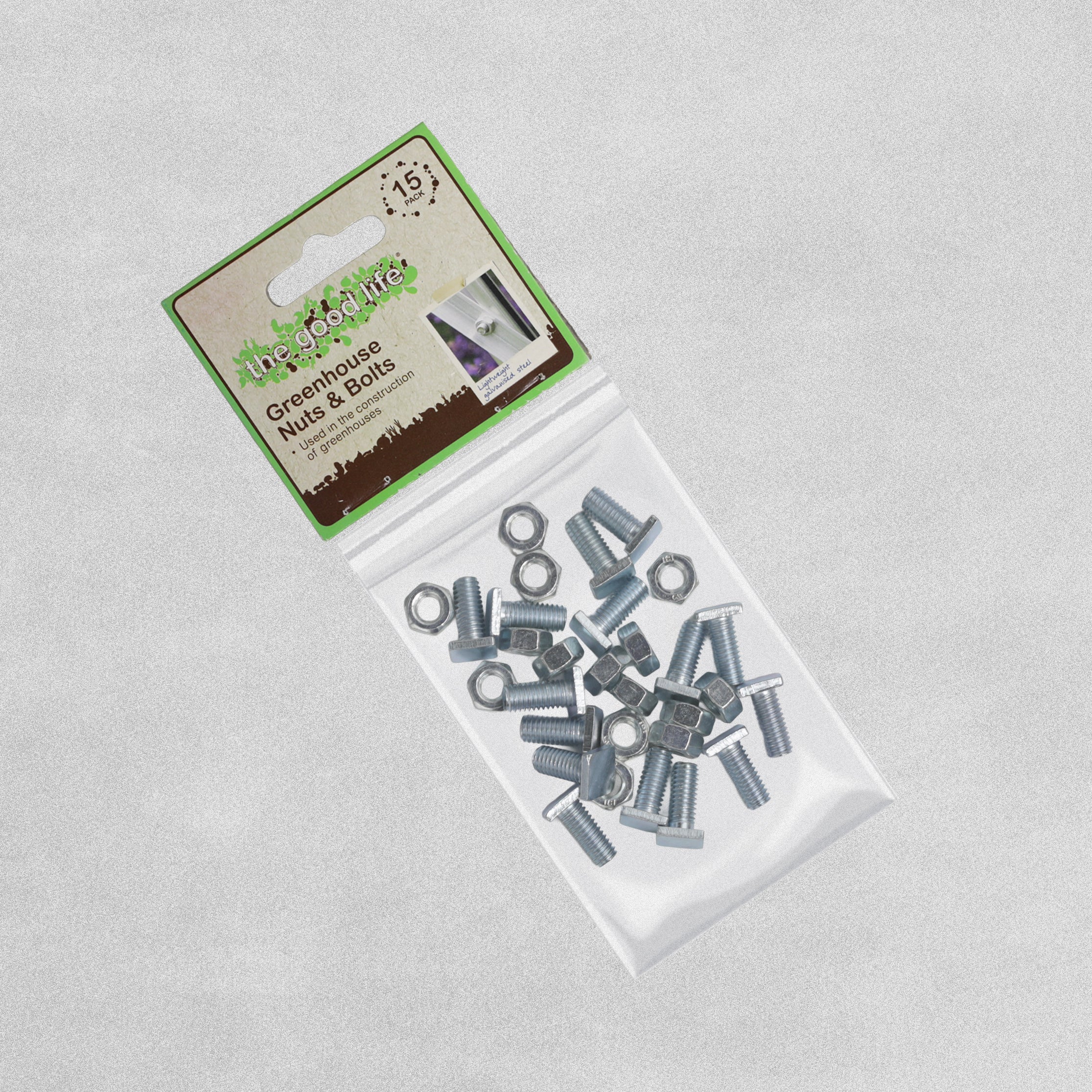 The Good Life Greenhouse Nuts and bits - 15 sets