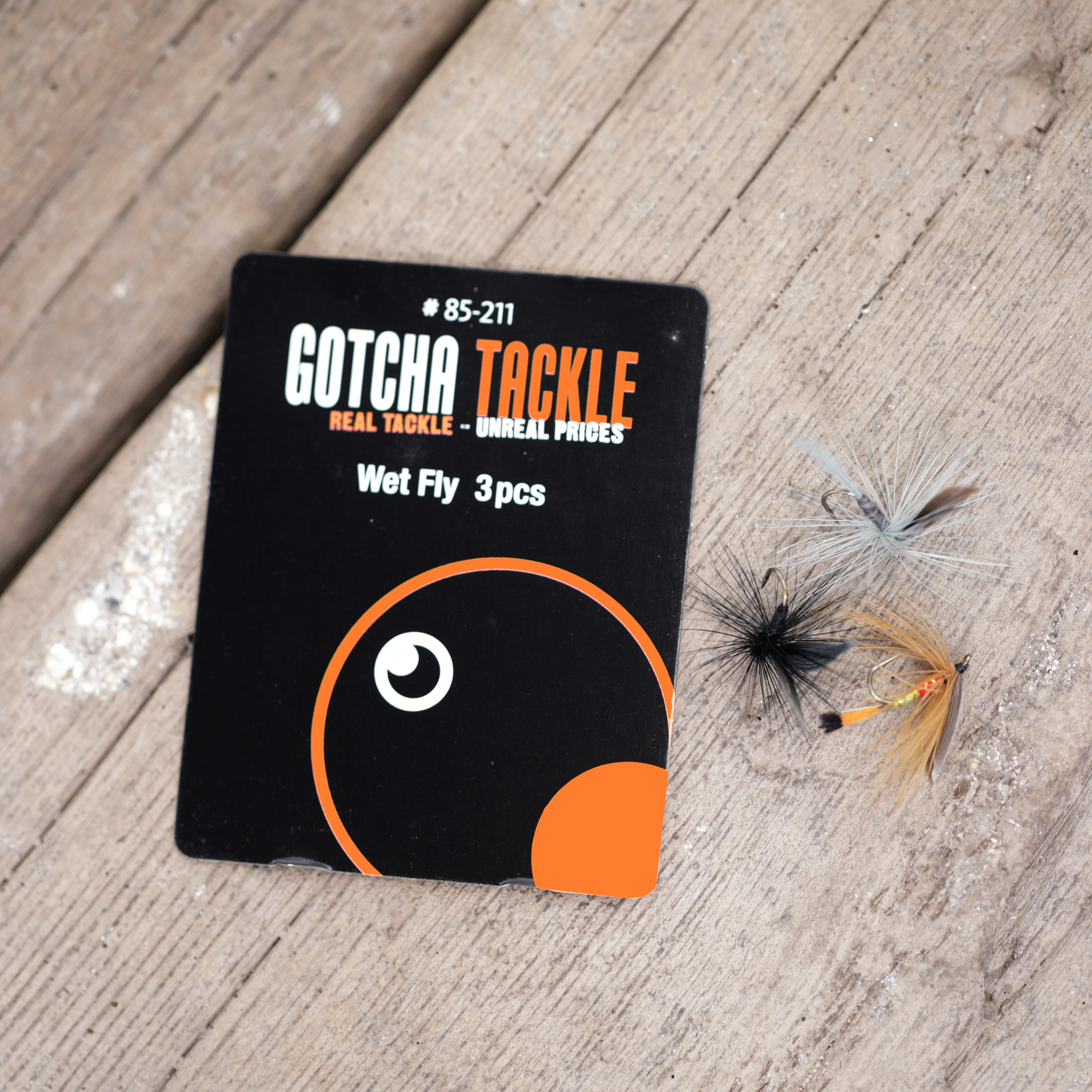 Wet Fly Gotcha Tackle Fishing 3 Pack