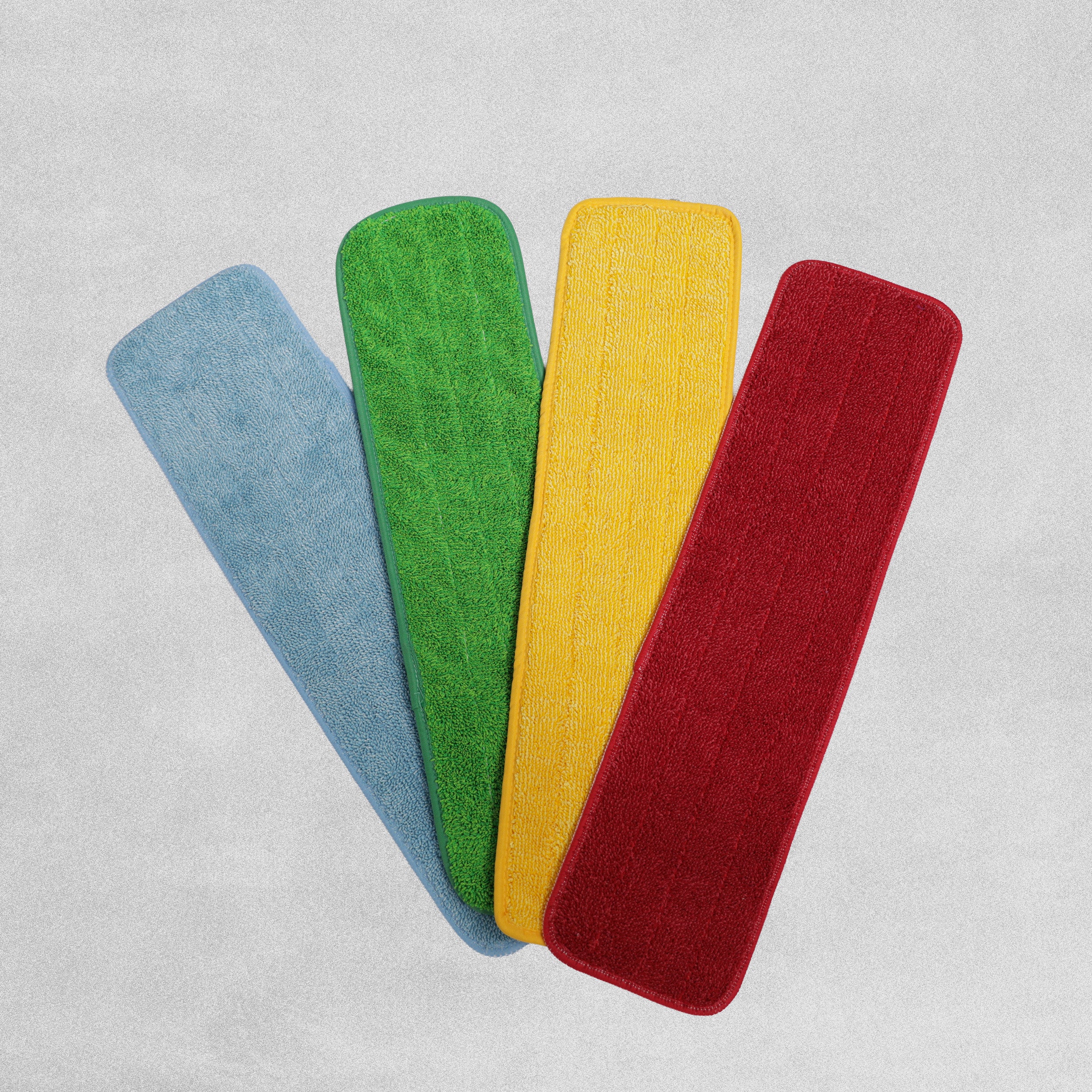 Microfibre Flat Mop Heads - Various Colours Available - 10pcs