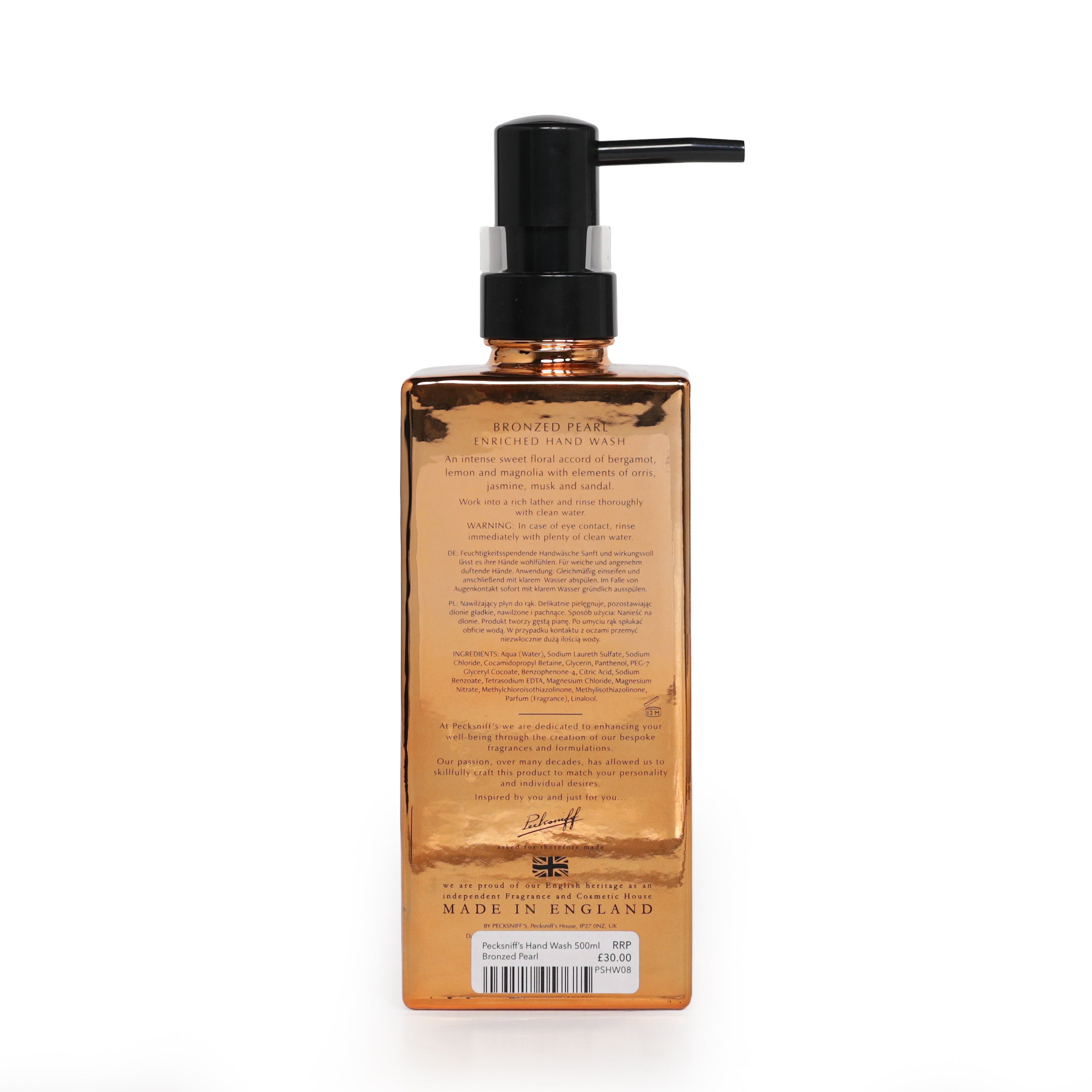 Pecksniff's Luxury Enriched Scented Hand Wash - Various Scents Available - 500ml