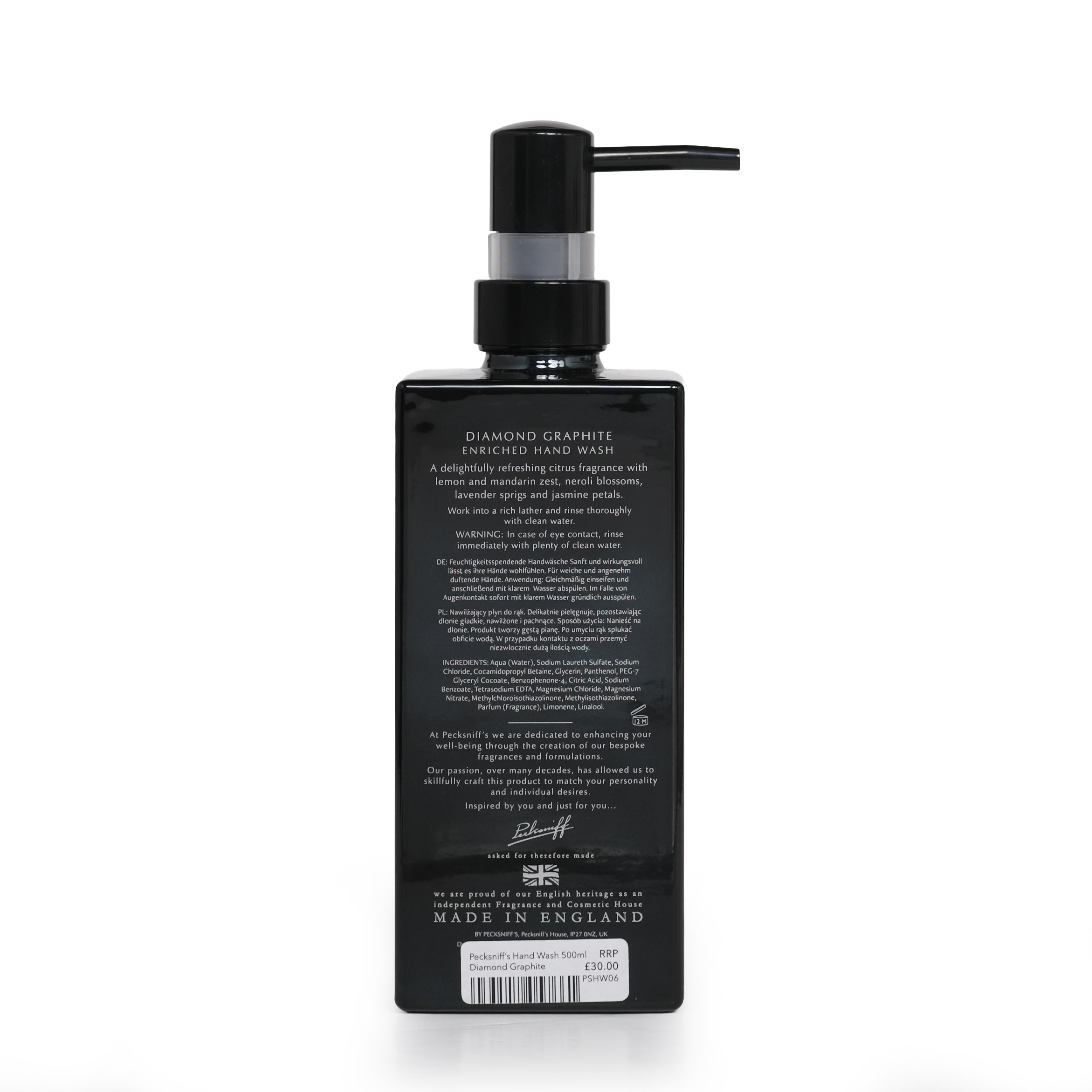 Pecksniff's Luxury Enriched Scented Hand Wash - Various Scents Available - 500ml
