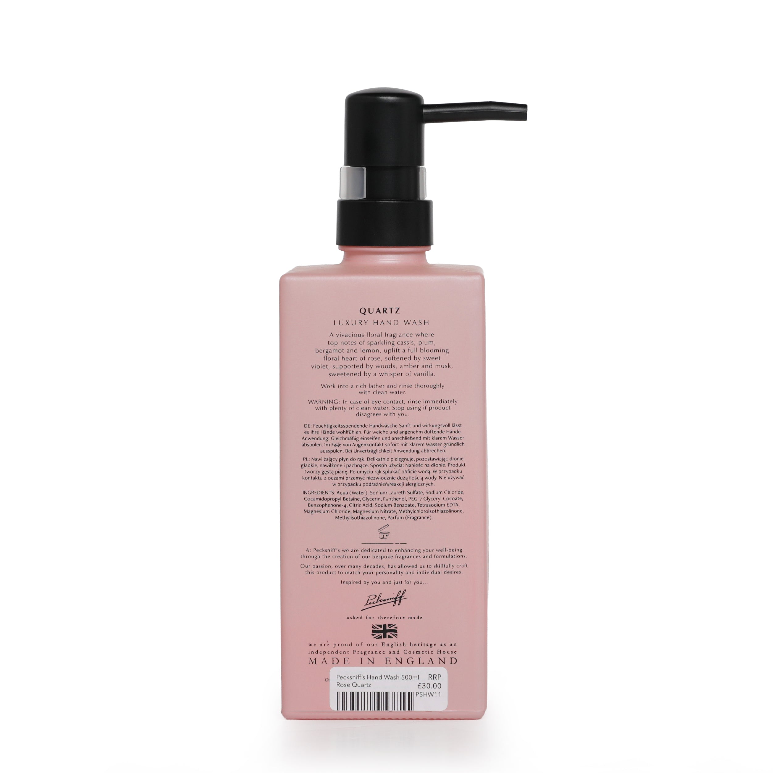 Pecksniff's Luxury Enriched Scented Hand Wash - Various Scents Available - 500ml