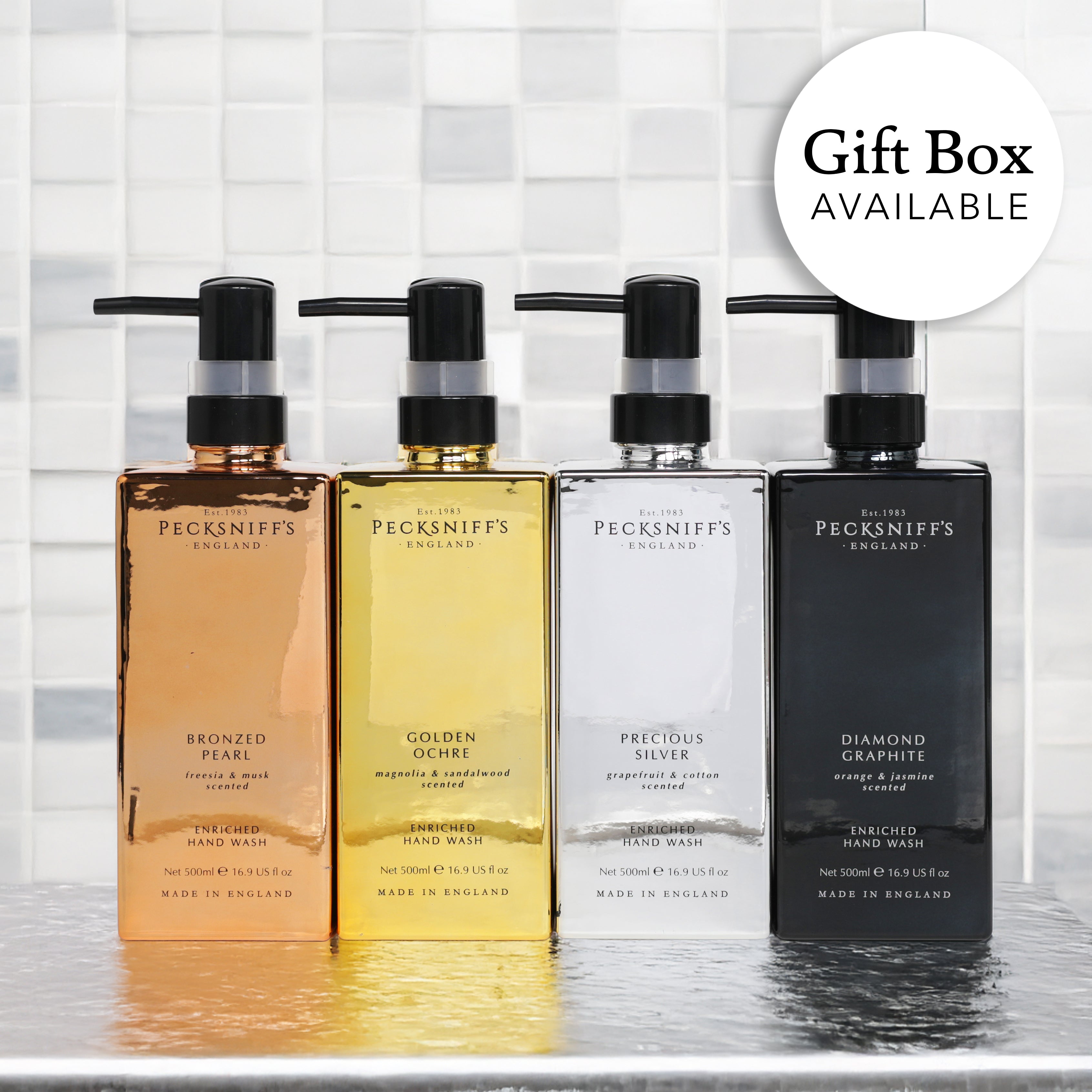 Pecksniff's Luxury Enriched Scented Hand Wash - Various Scents Available - 500ml