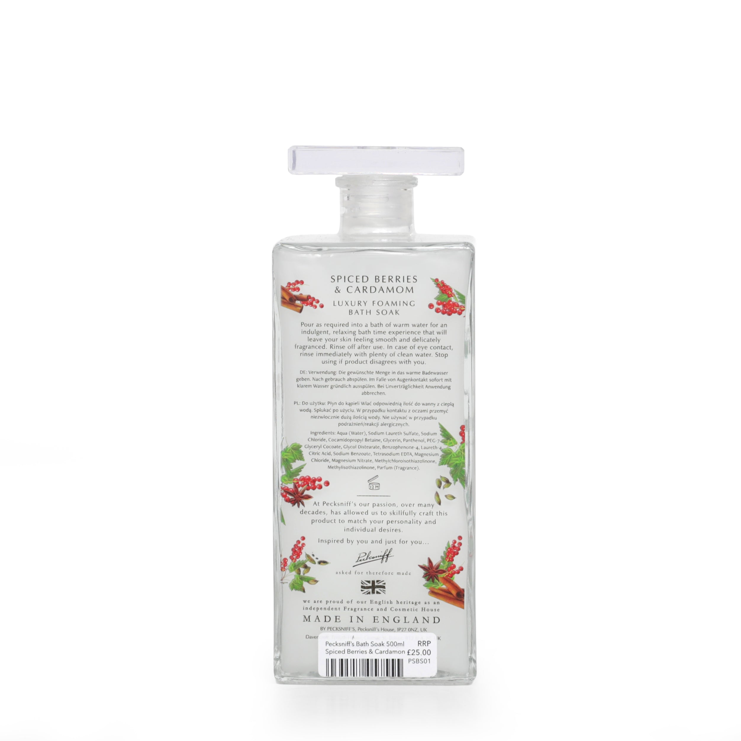 Pecksniff's Luxury Scented Bath Soak - 500ml - Various Scents Available