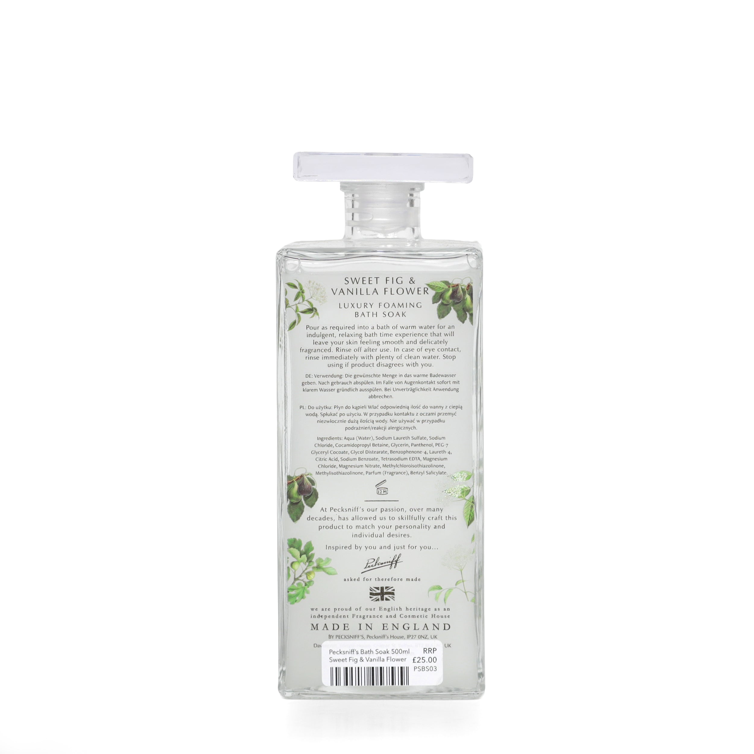 Pecksniff's Luxury Scented Bath Soak - 500ml - Various Scents Available