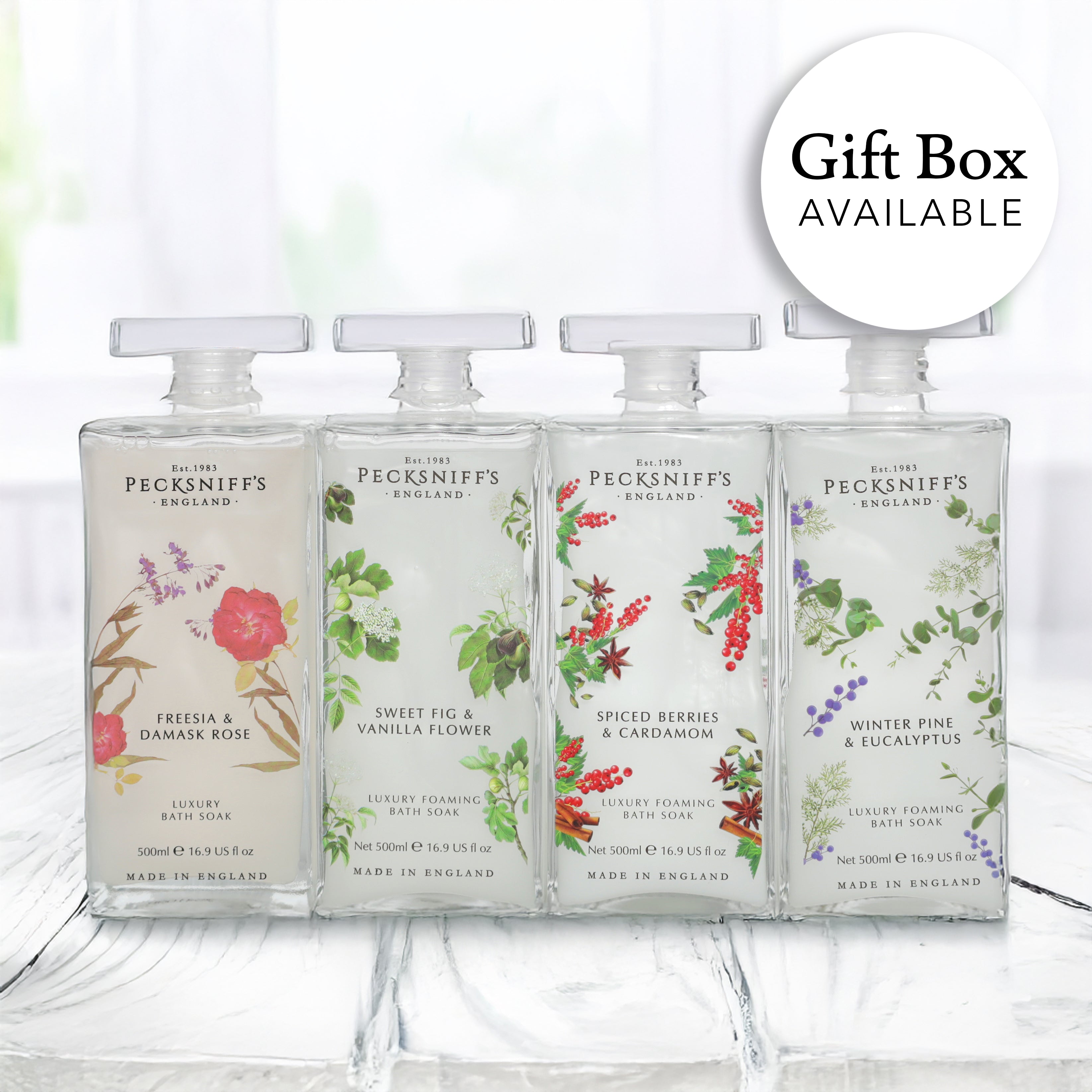 Pecksniff's Luxury Scented Bath Soak - 500ml - Various Scents Available