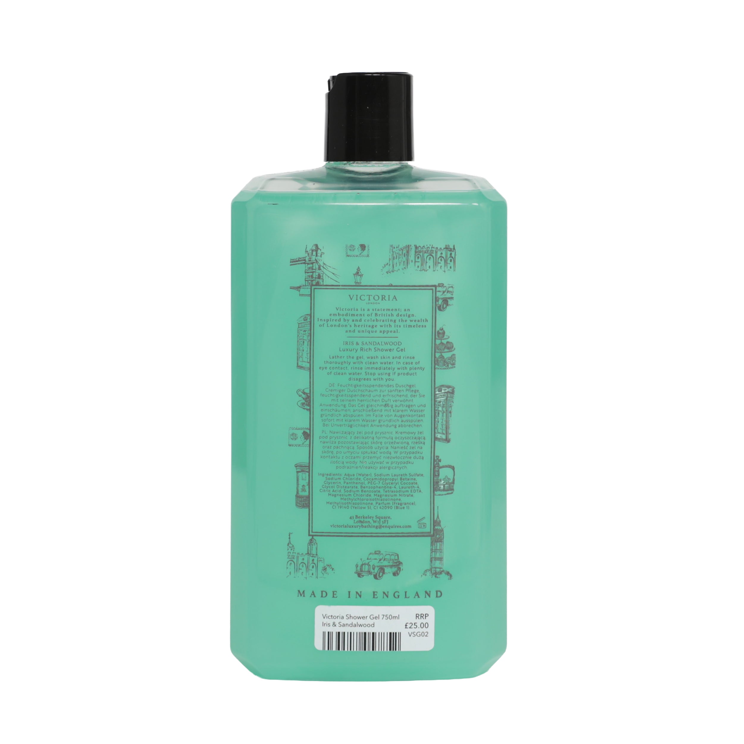 Victoria Luxury Rich Shower Gel - 750ml - Various Scents Available