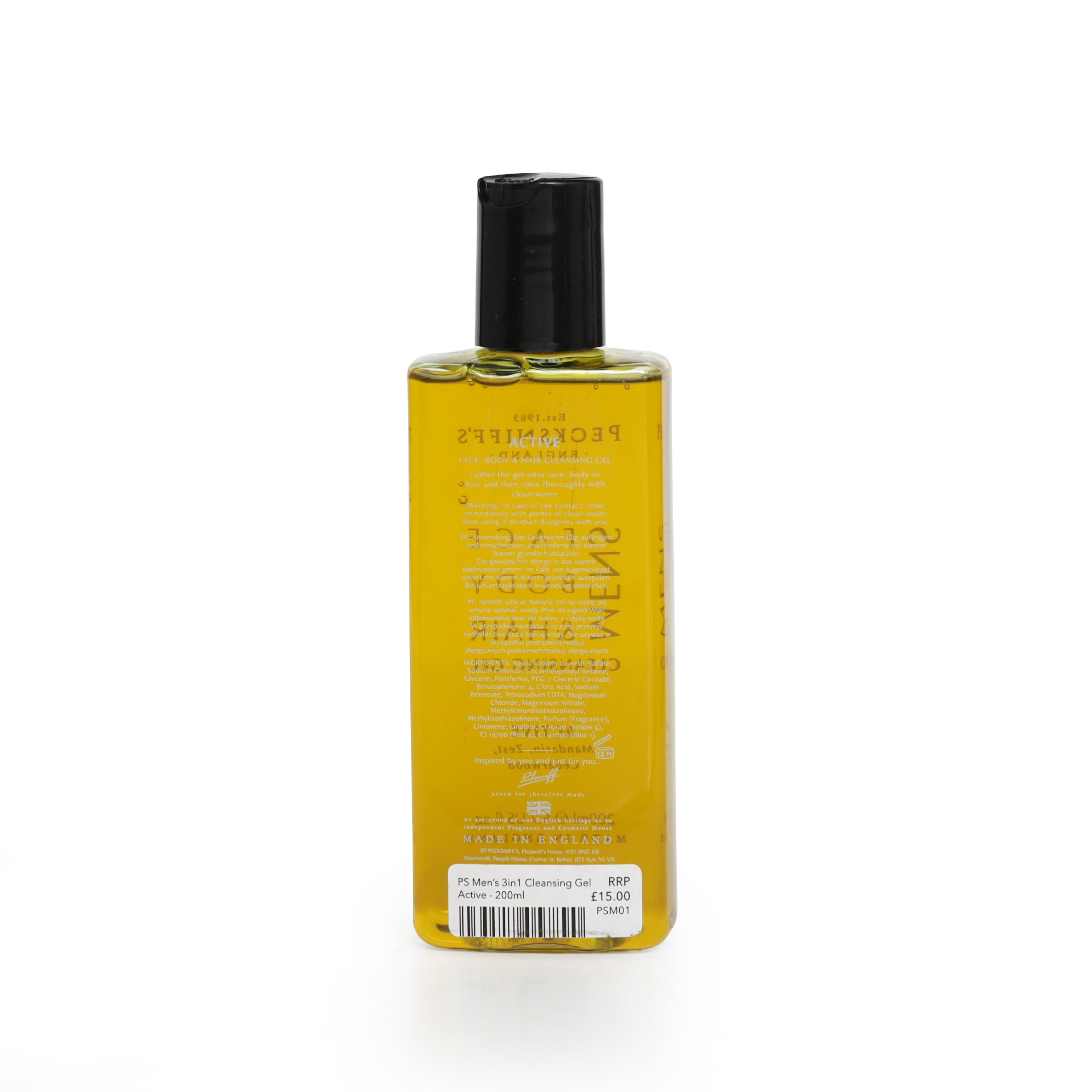 Pecksniff's Men's 3-in-1 Cleansing Gel - Various Scents Available