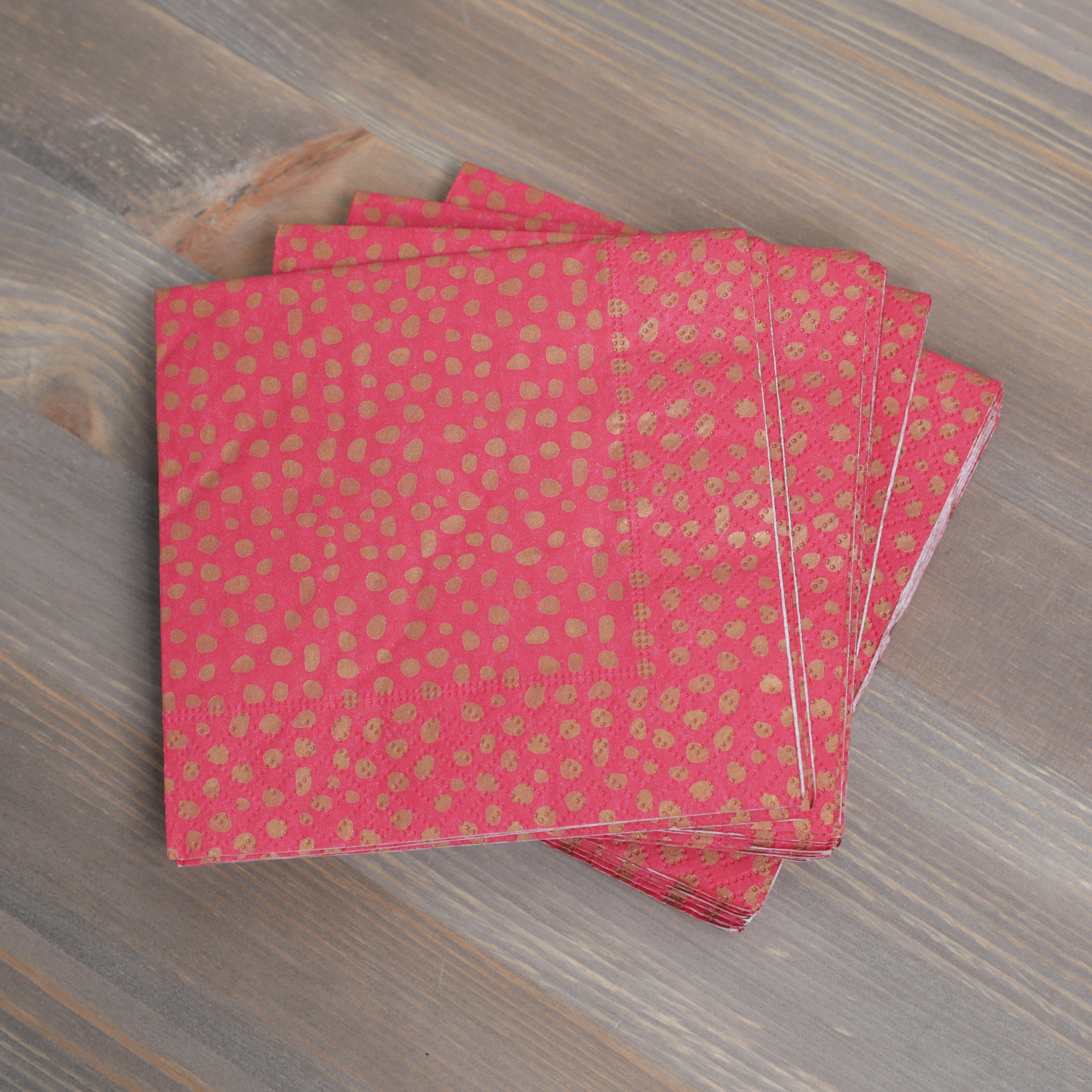 Migros Kitchen & Co Tribe Serviettes 25cm x 25cm Red/Green 20pcs