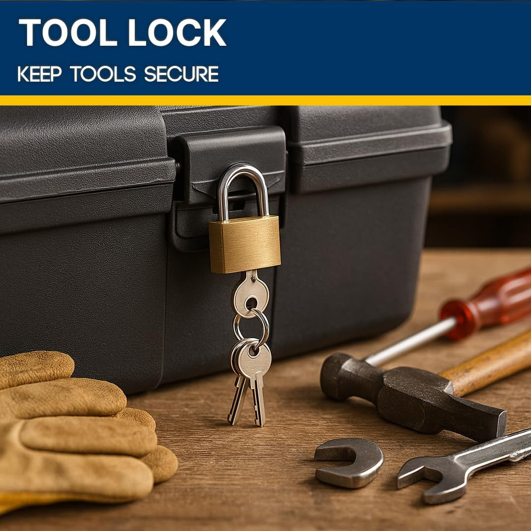 In-Excess BRASS PADLOCKS 20MM PACK OF 3