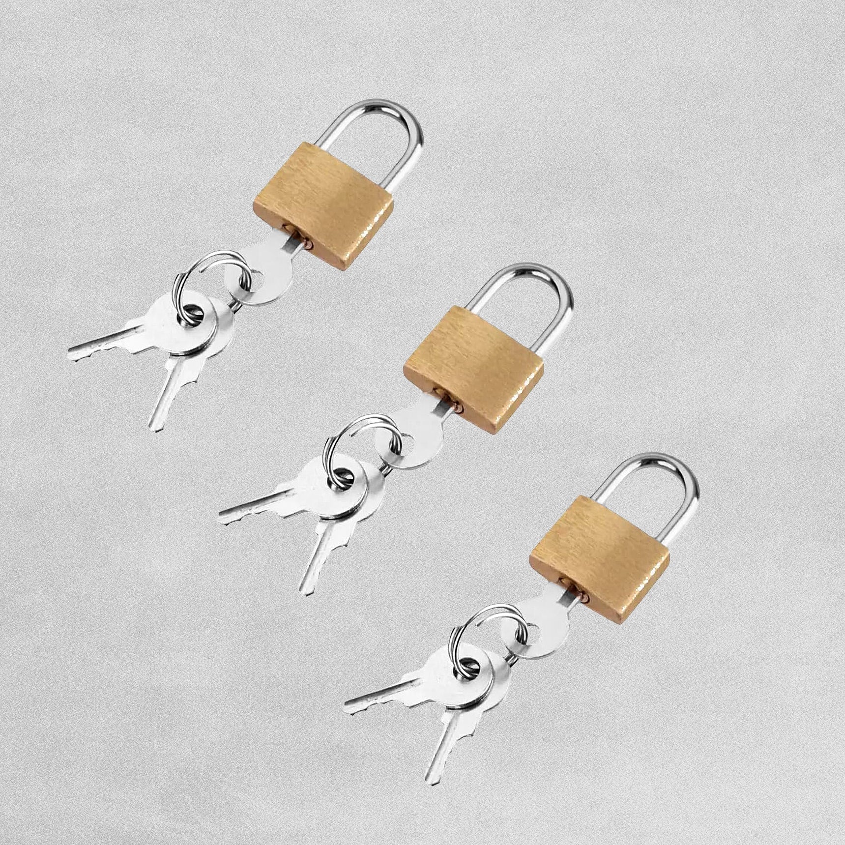 In-Excess BRASS PADLOCKS 20MM PACK OF 3