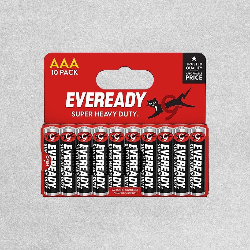 Eveready AAA Super Heavy Duty - Pack of 10
