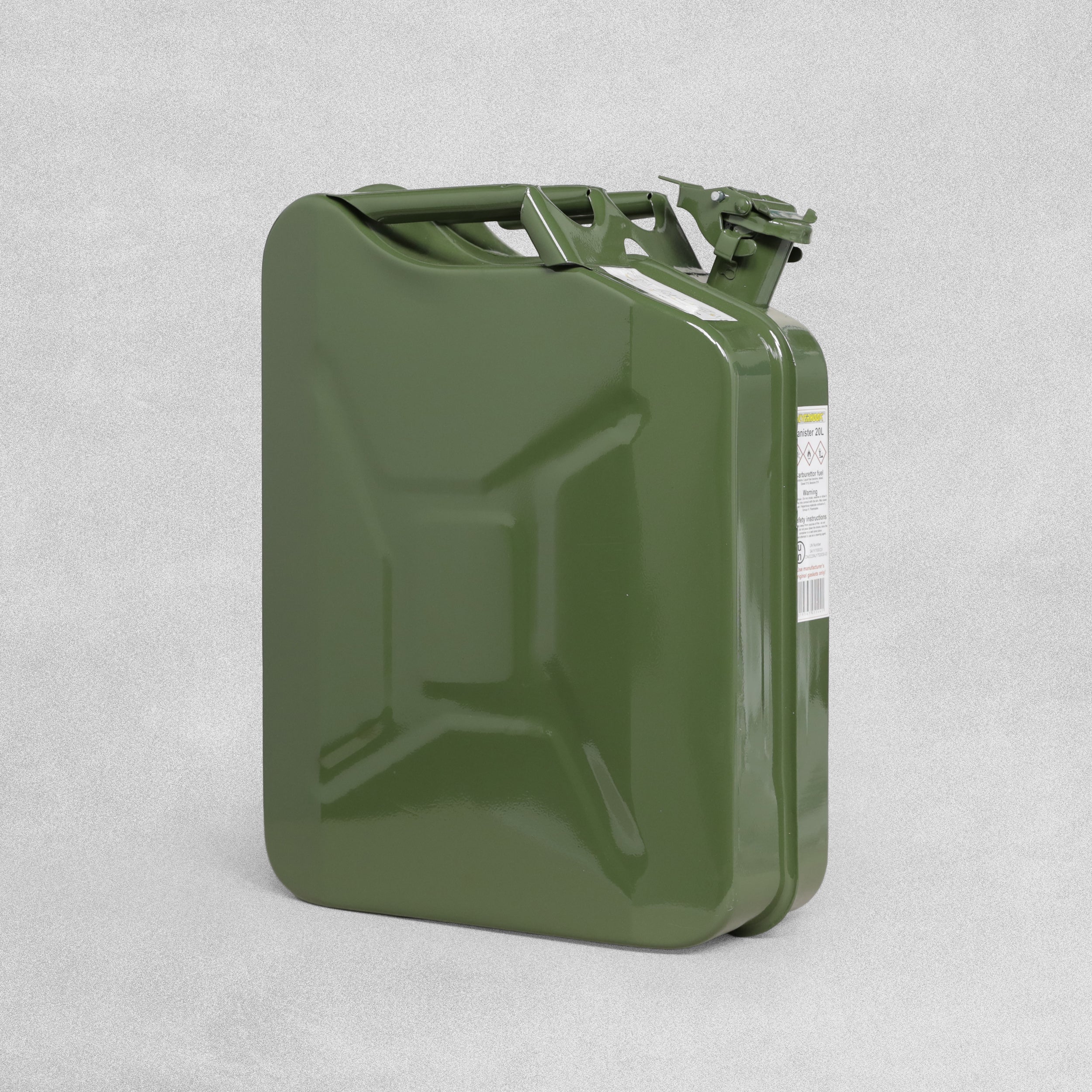 Silver Hook Jerry Can 20L Painted Inside optional Spout