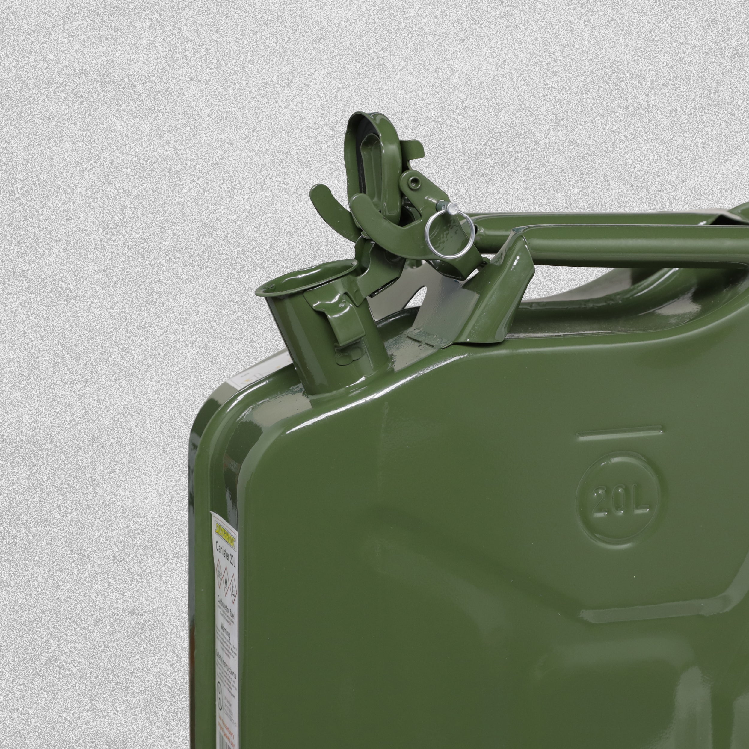 Silver Hook Jerry Can 20L Painted Inside optional Spout