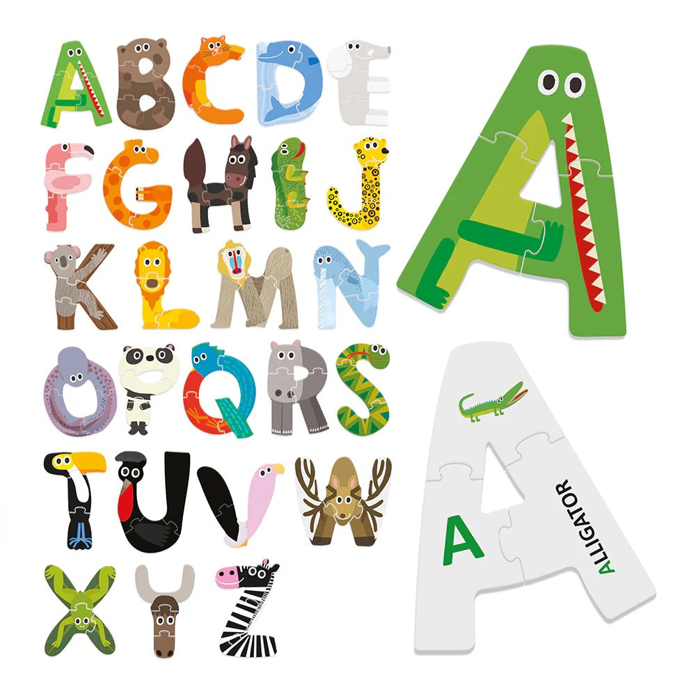 Headu Funny ABC Puzzle - Animated Letters - Age 3-6 Years