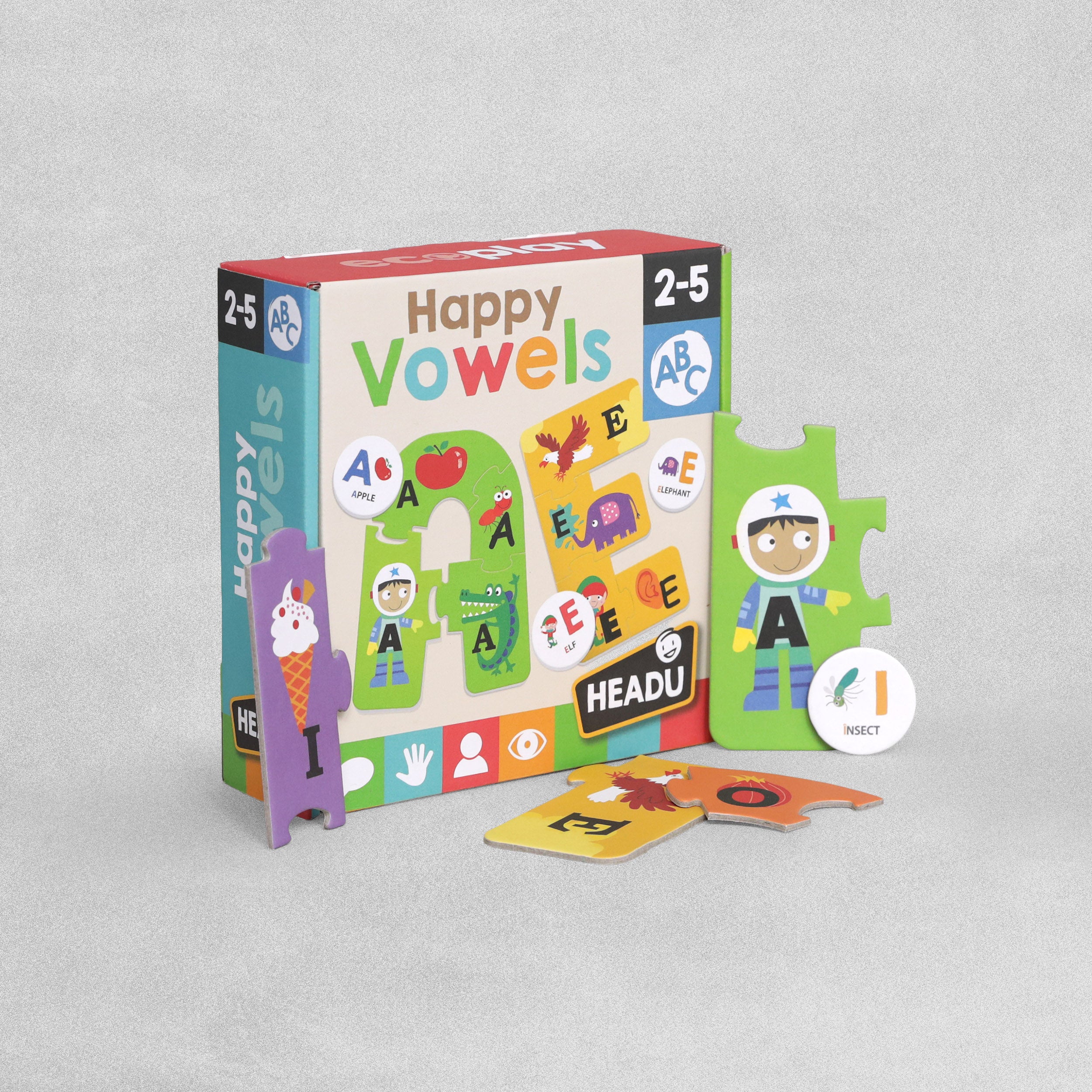 Headu Happy Vowels Educational Toys. Age 2-5 Years