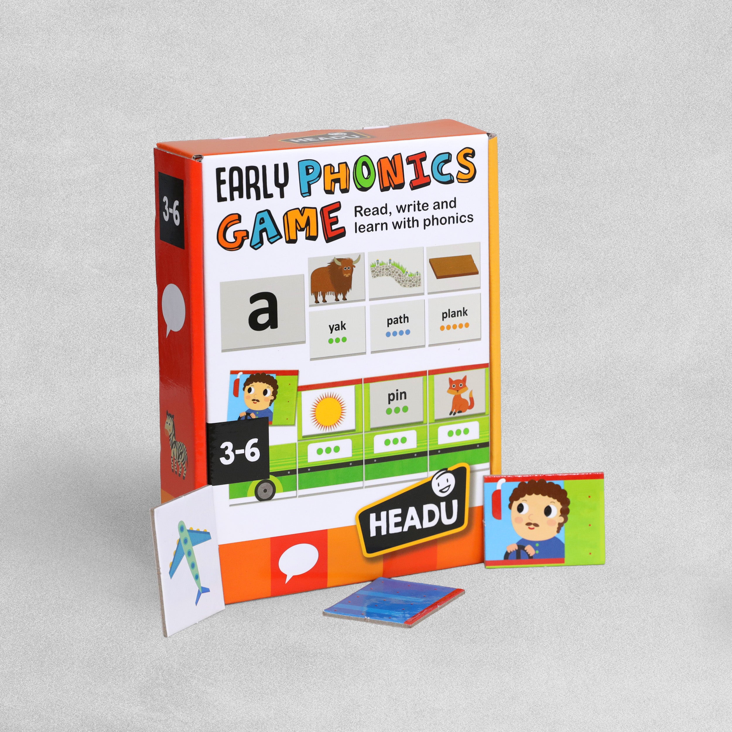 Headu Early phonics game, Educational set. Age 3-6 Years