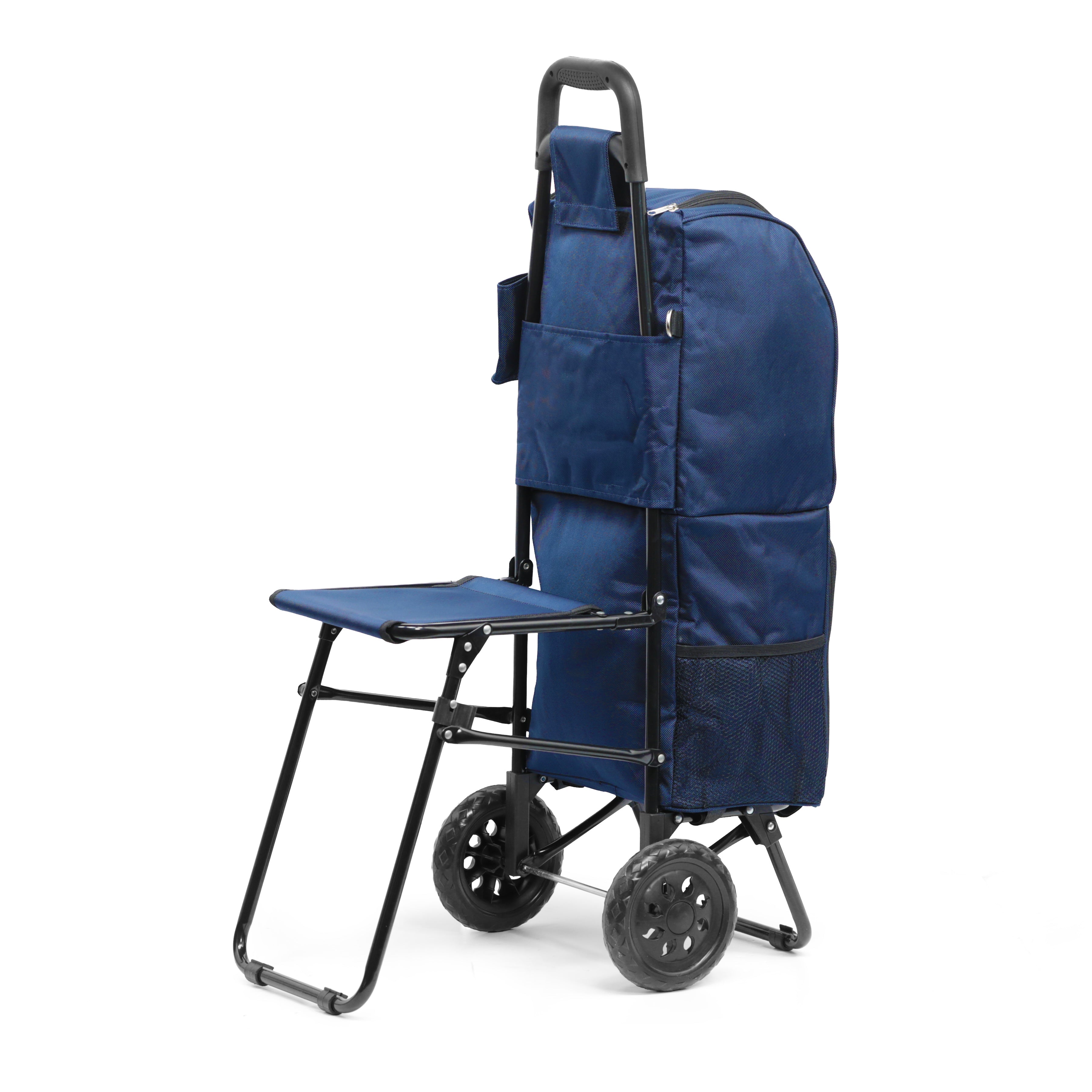 The Picnic Porter - Leisure Trolley / Picnic Cool Bag with Fold Out Seat