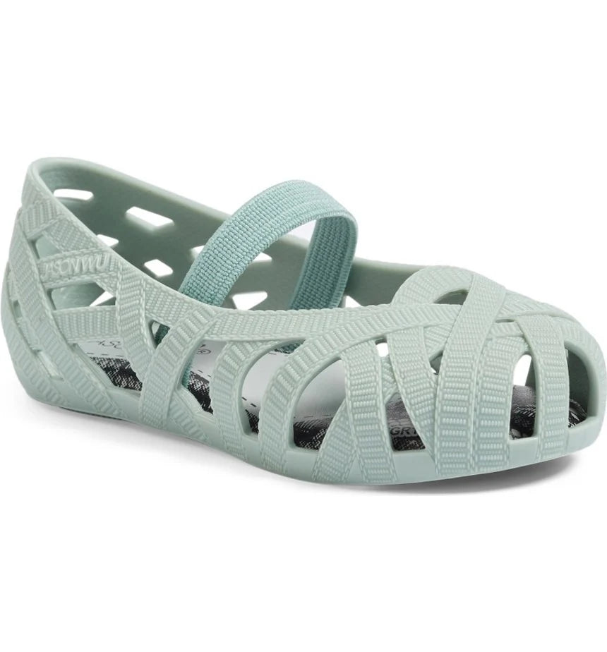 Mini Melissa + Jason Wu rubber summer shoes - Mint colour
