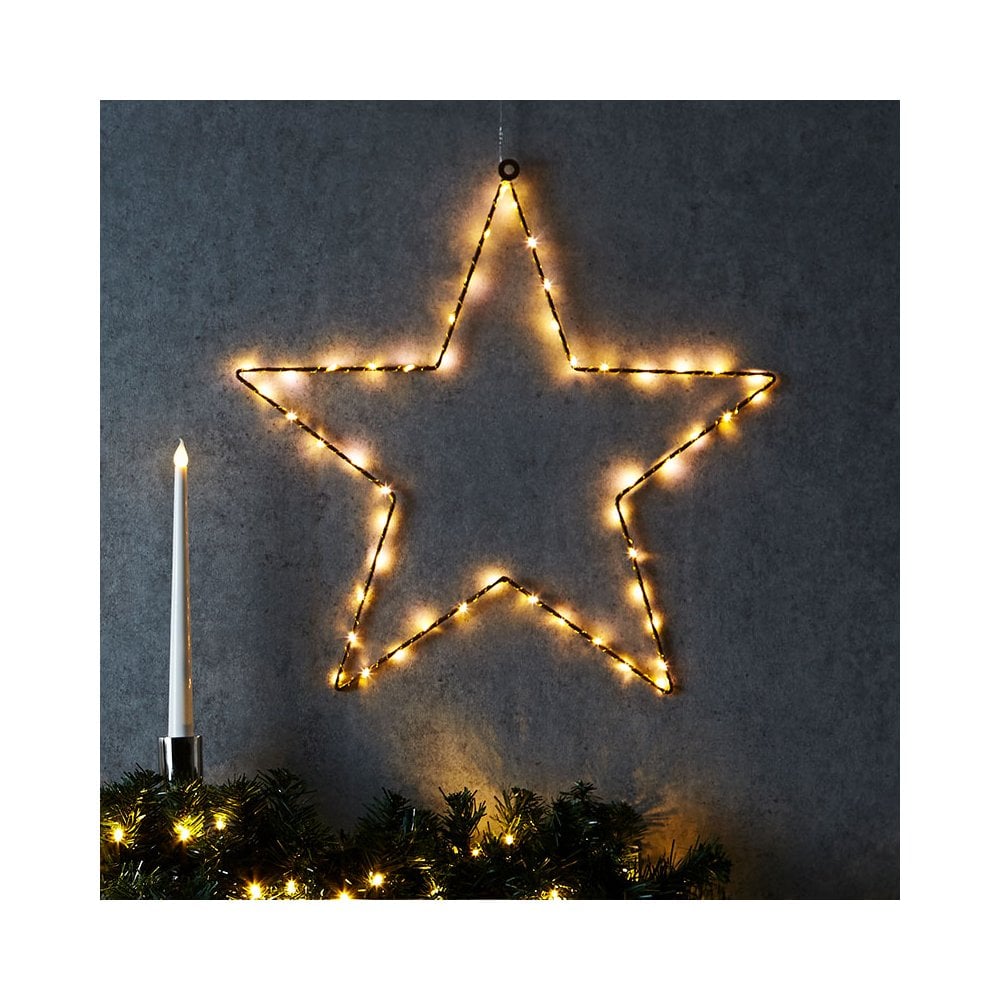 Konstsmide Coloured Metal Star with LED Lights
