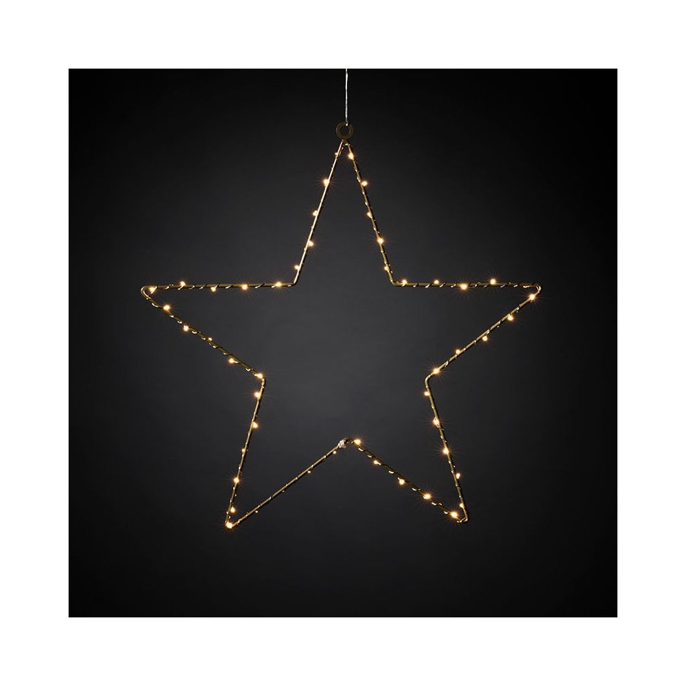 Konstsmide Coloured Metal Star with LED Lights