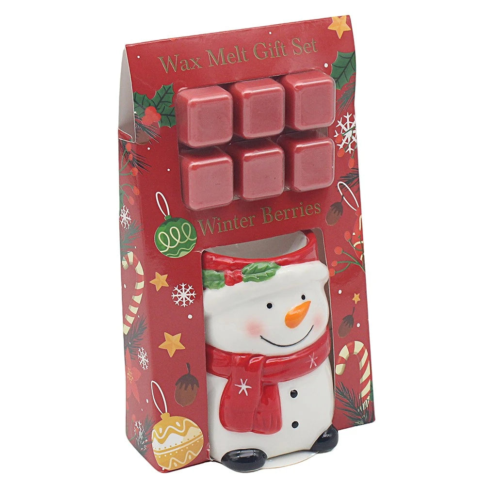 Maison Parfum 'Winter Berries' scented Wax Melts gift set with seasonal burner