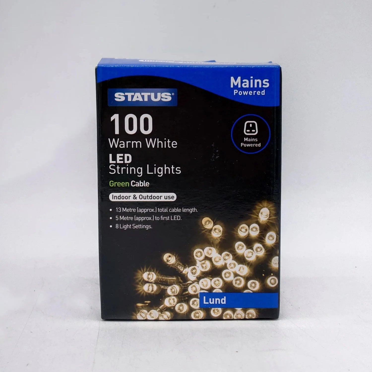 Status 100 Indoor / Outdoor LED String Lights - mains powered