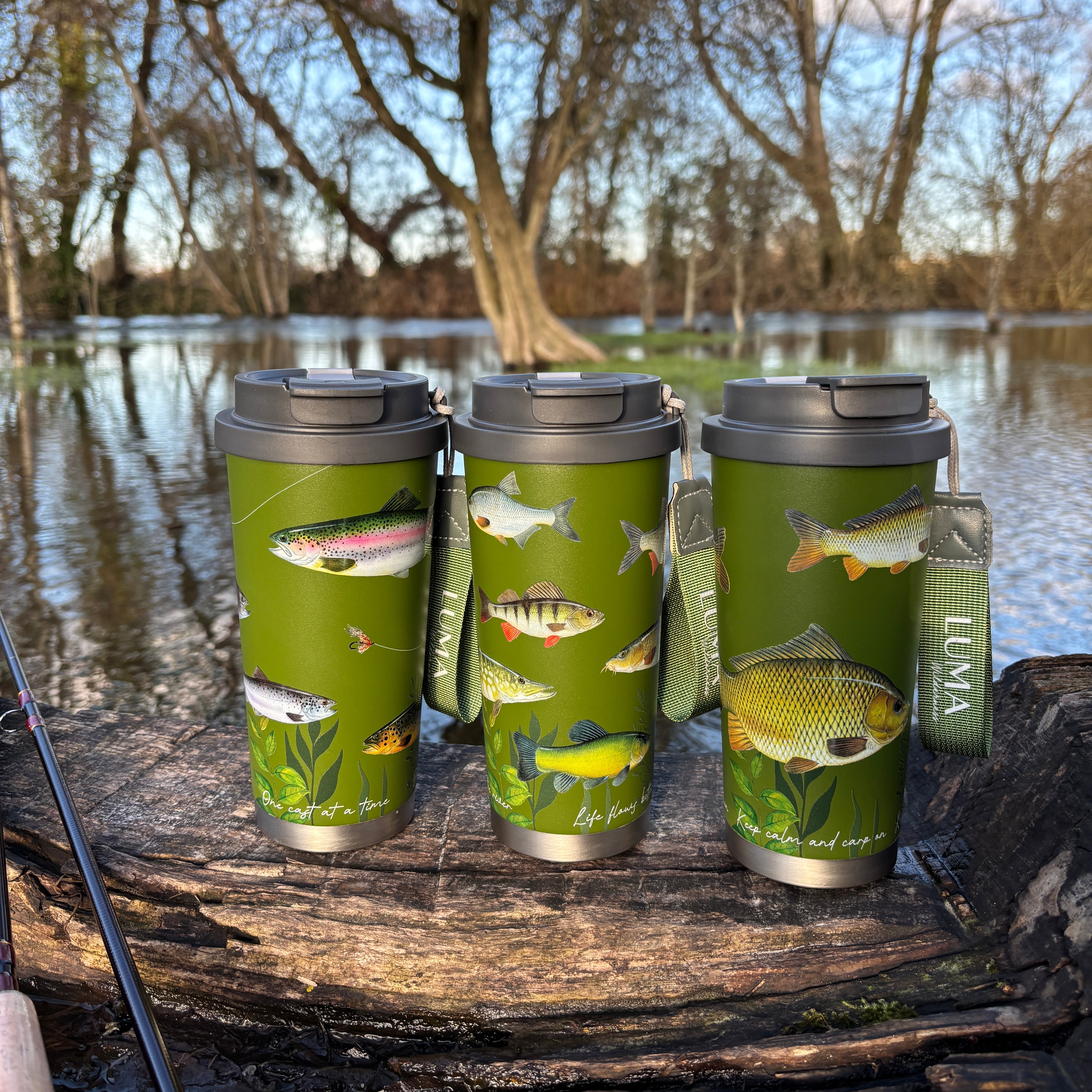 Luma Wilderness Insulated Tumbler 500ml - Fishing