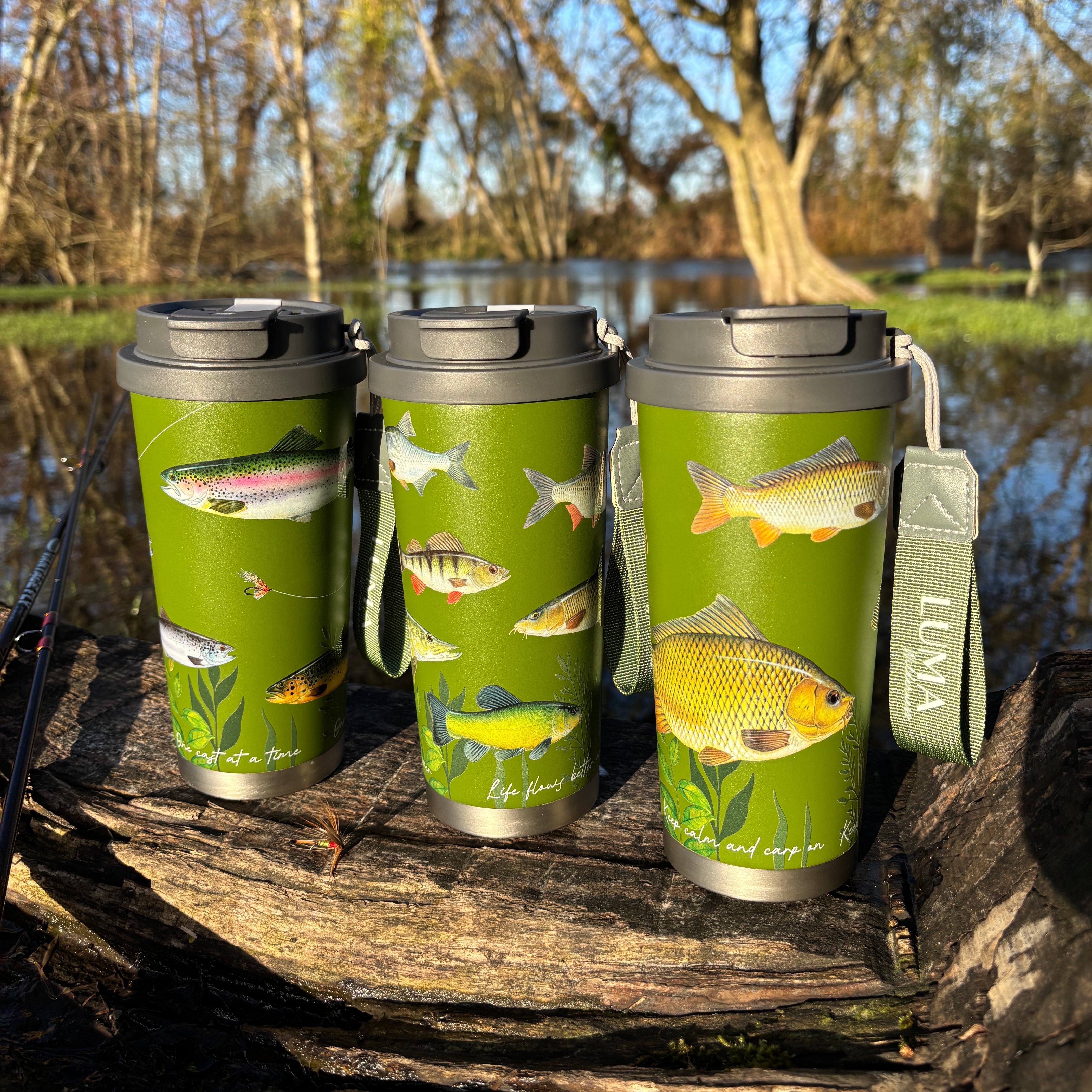 Luma Wilderness Insulated Tumbler 500ml - Fishing