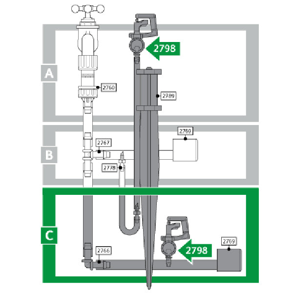Hozelock 2798 Mini Sprinkler 360° 4mm & 13mm - Pack of 2