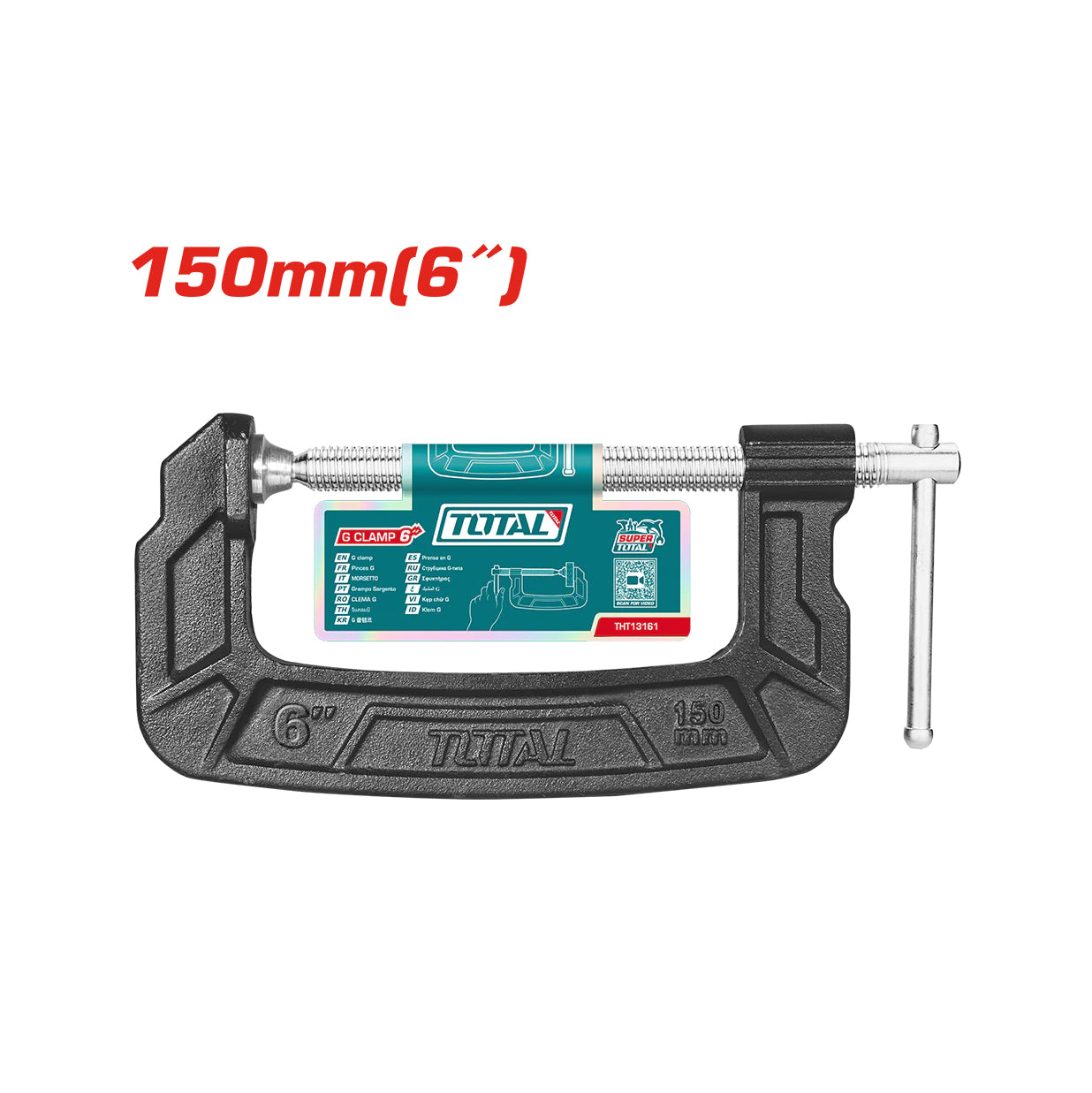 Total G Clamp Cast Iron 6" - THT13161