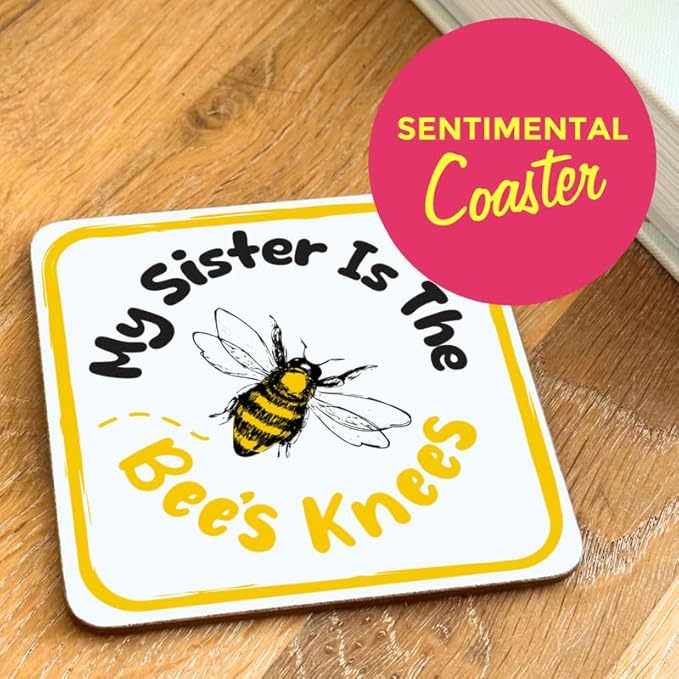Love Mug®: Thanks For Bee-Ing An Amazing Sister Mug, Coaster and Spoon Gift Set