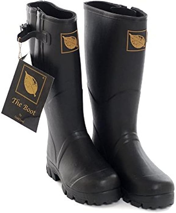 Neoprene Lined Black Wellington Boots - Various Sizes Available