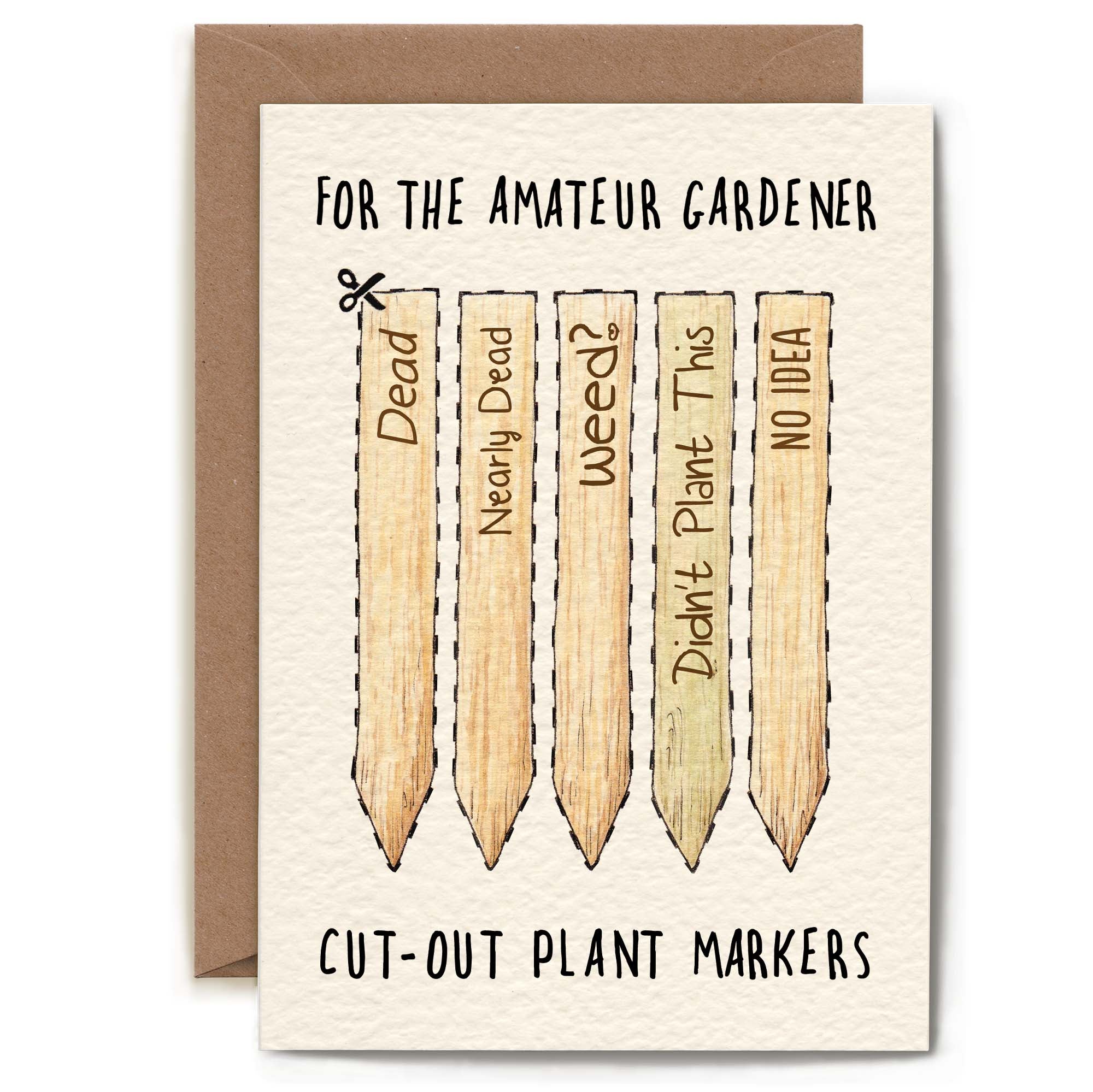 Amateur Gardener Card by Bewilderbeest
