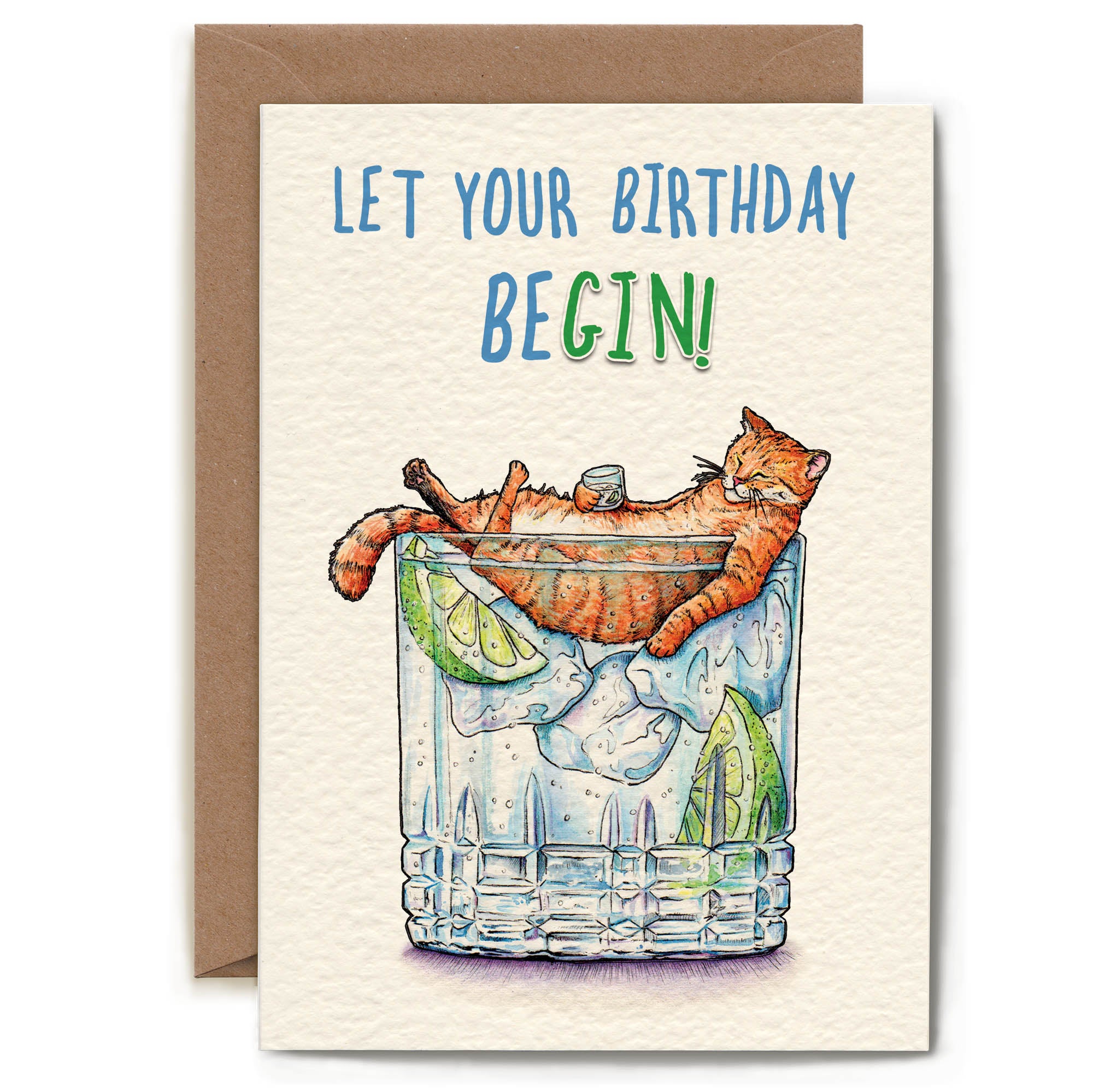 Birthday BeGIN Card by Bewilderbeest
