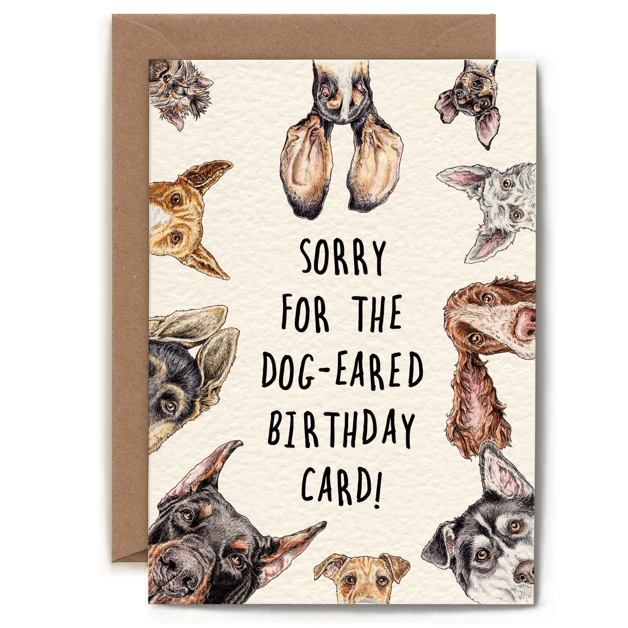 Dog Eared Card by Bewilderbeest