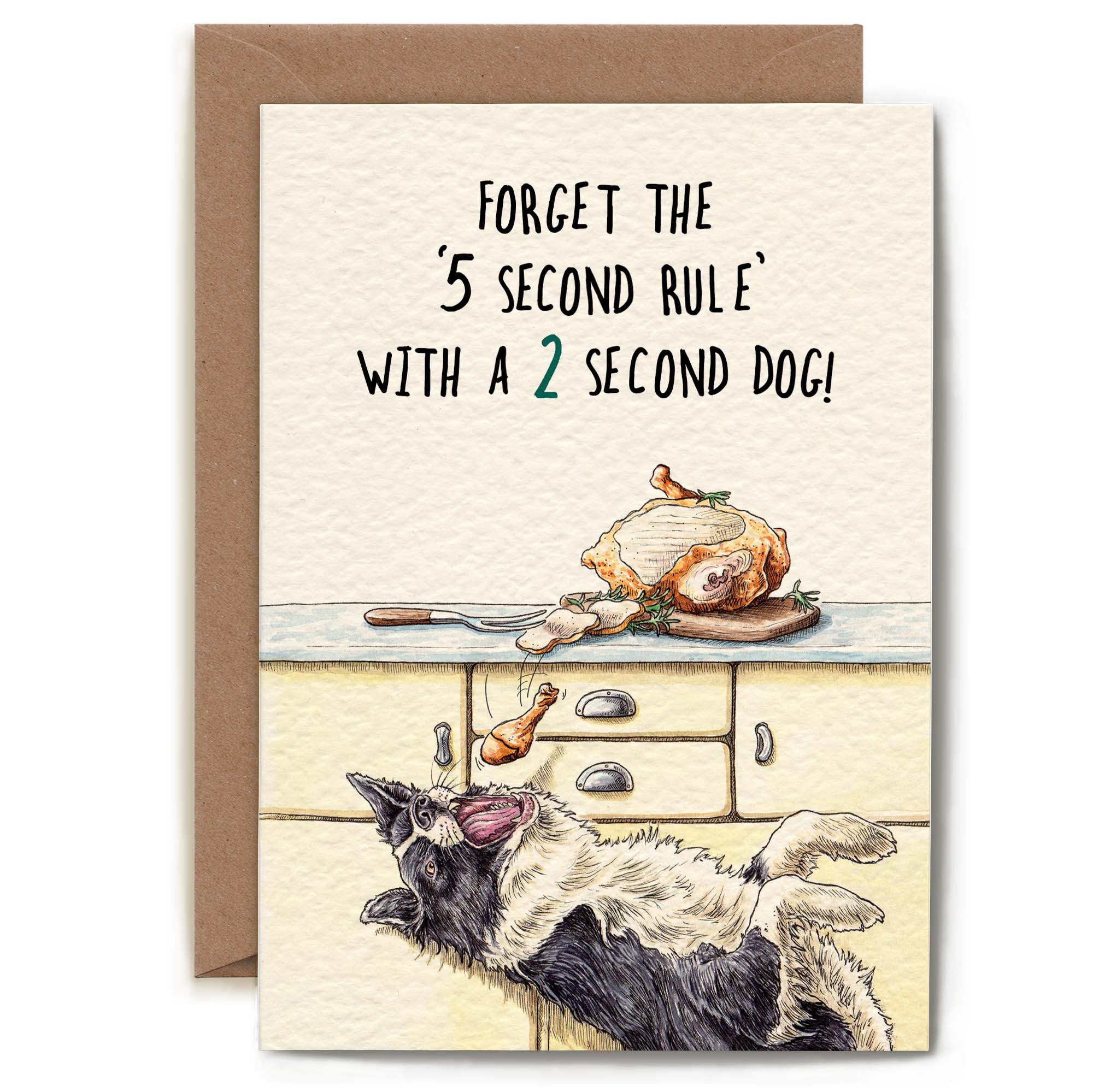 Five Second Rule Card by Bewilderbeest